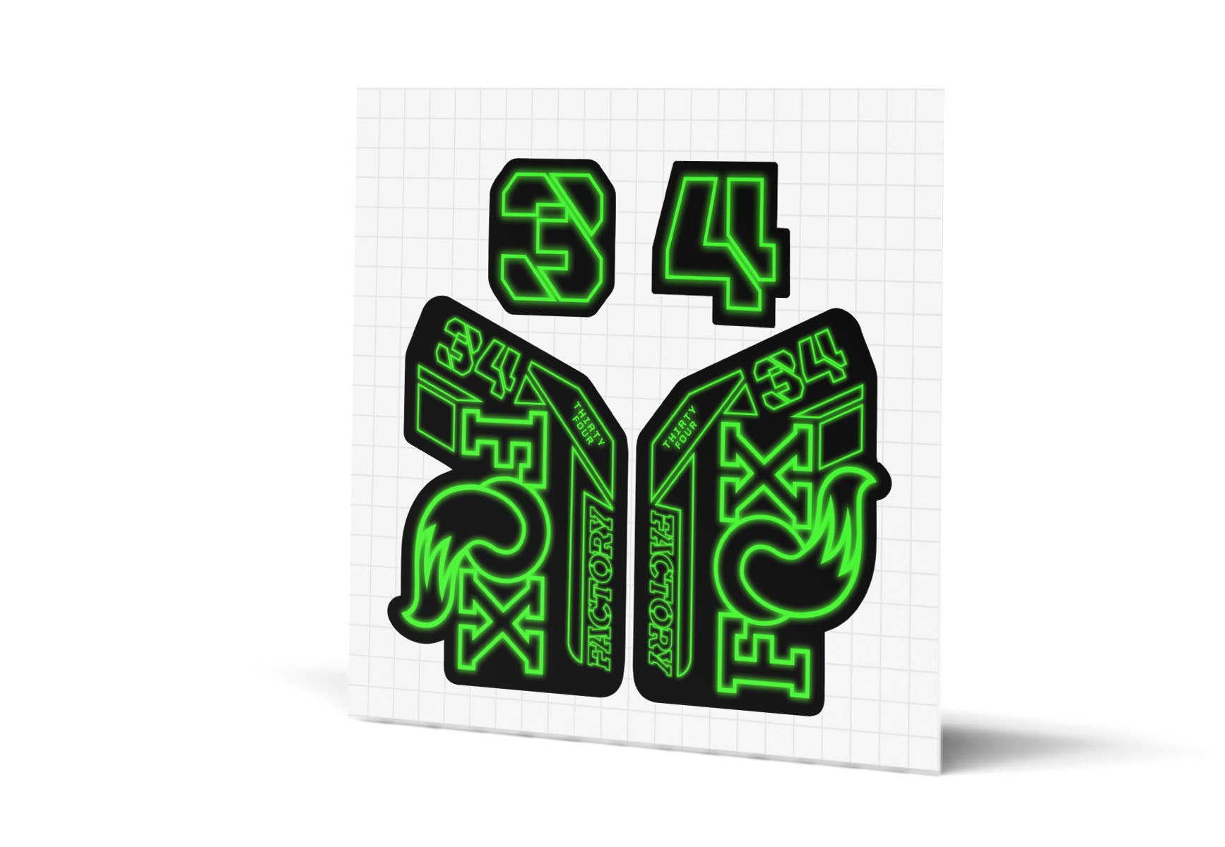 34 Factory Gloss Decals - Black Lowers