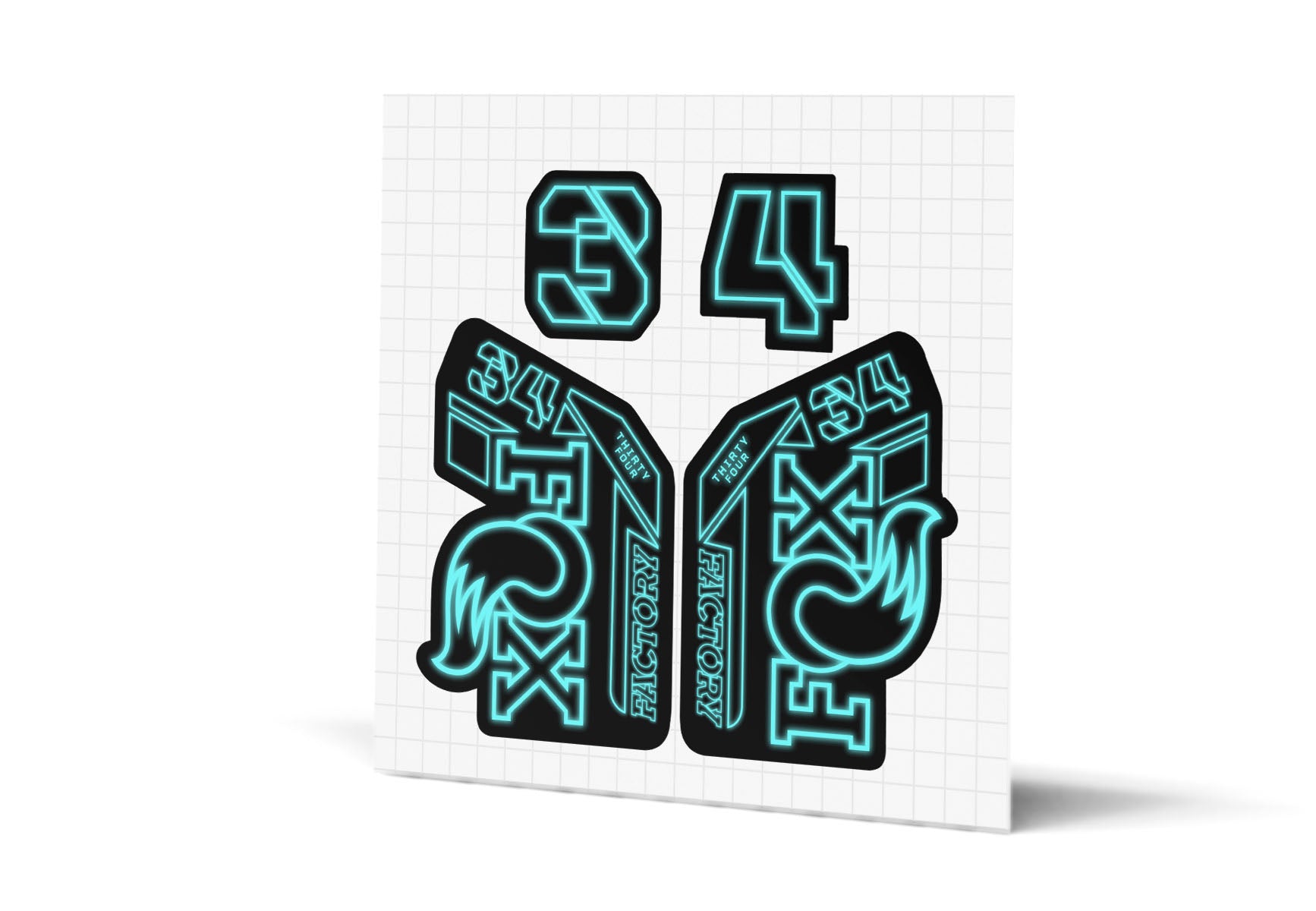 34 Factory Gloss Decals - Black Lowers