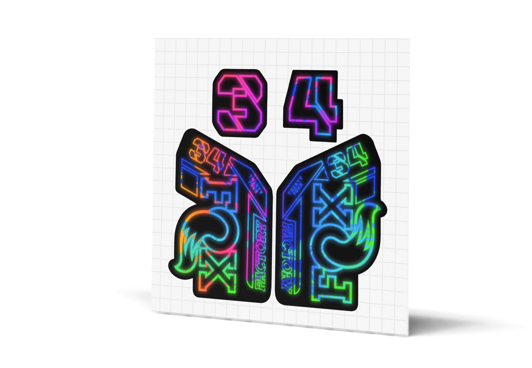 34 Factory Gloss Decals - Black Lowers