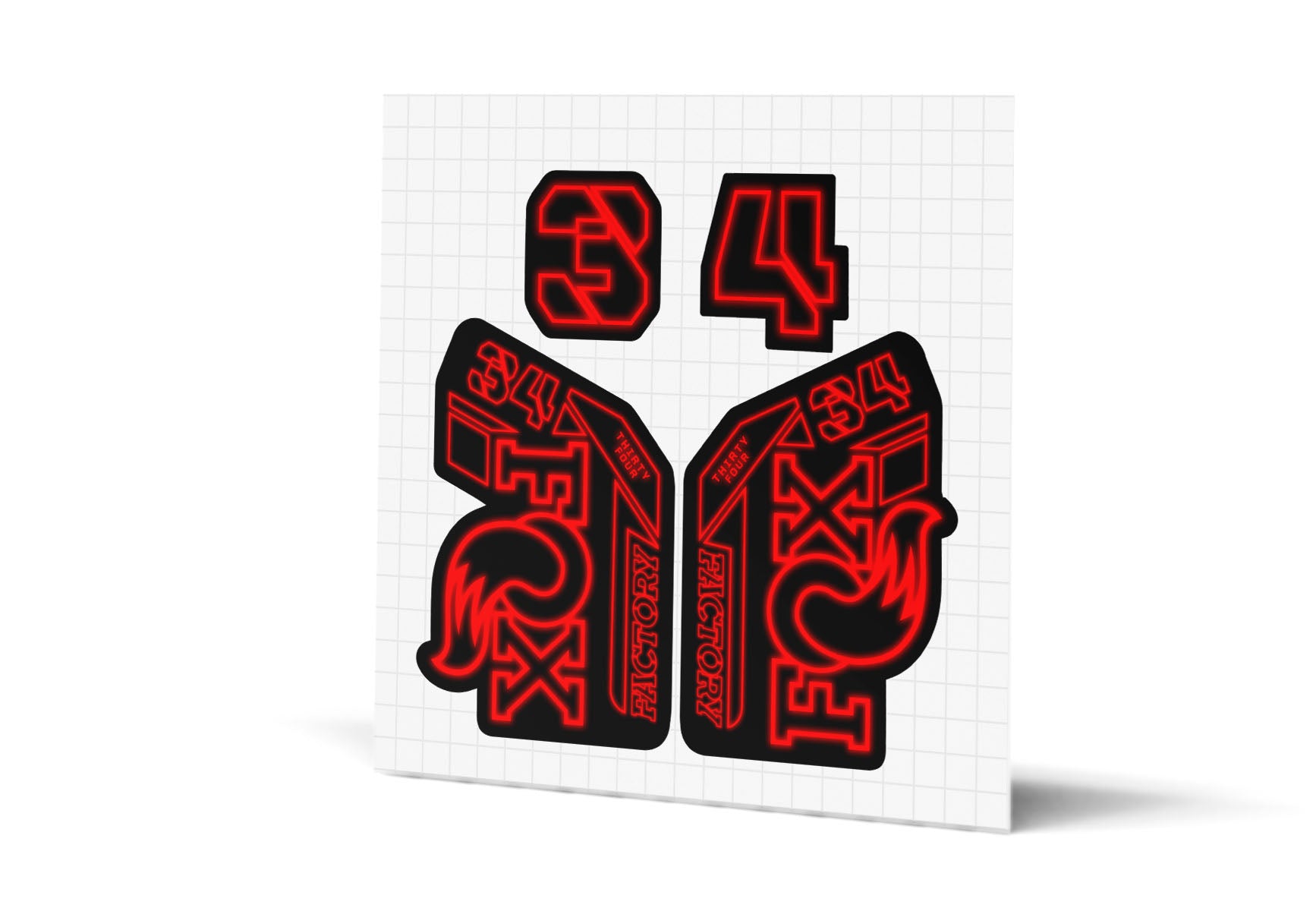 34 Factory Gloss Decals - Black Lowers