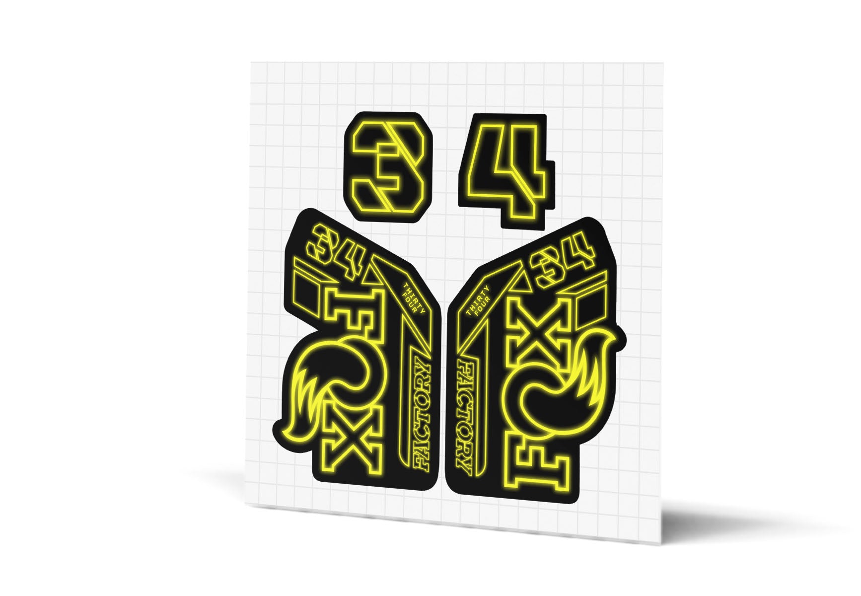 34 Factory Gloss Decals - Black Lowers