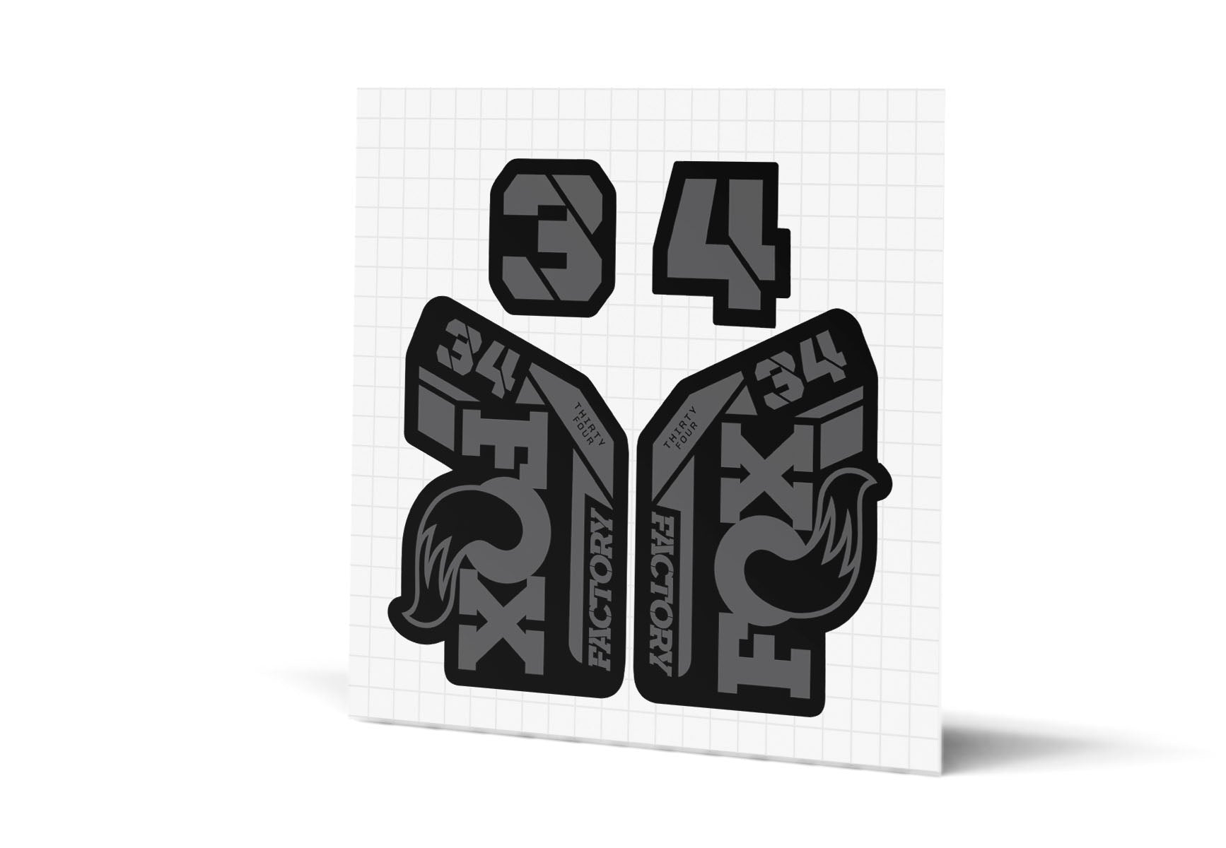34 Factory Gloss Decals - Black Lowers