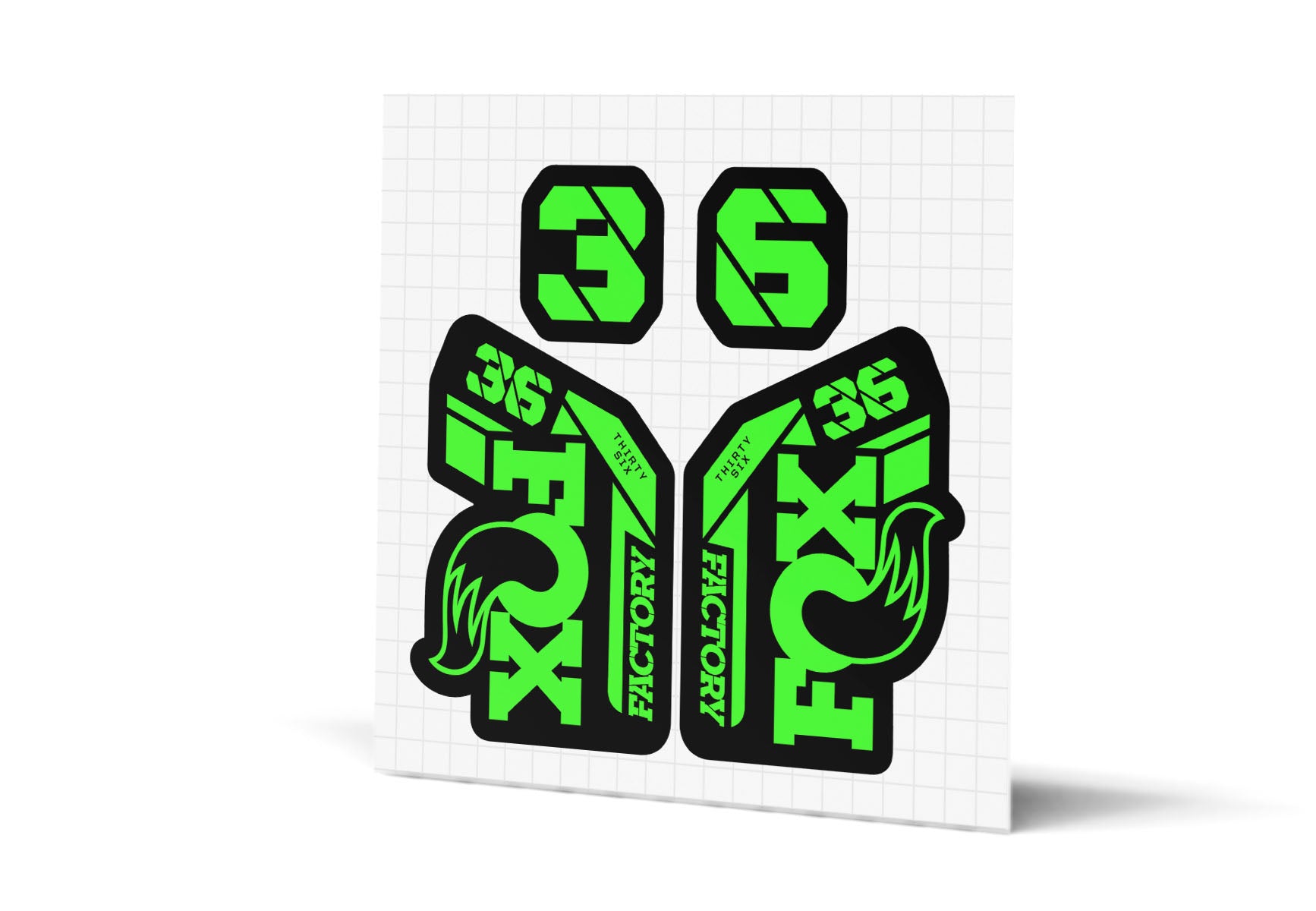 36 Factory Gloss Decals - Black Lowers