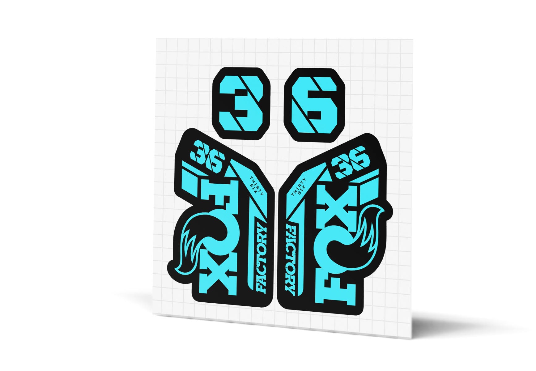 36 Factory Gloss Decals - Black Lowers