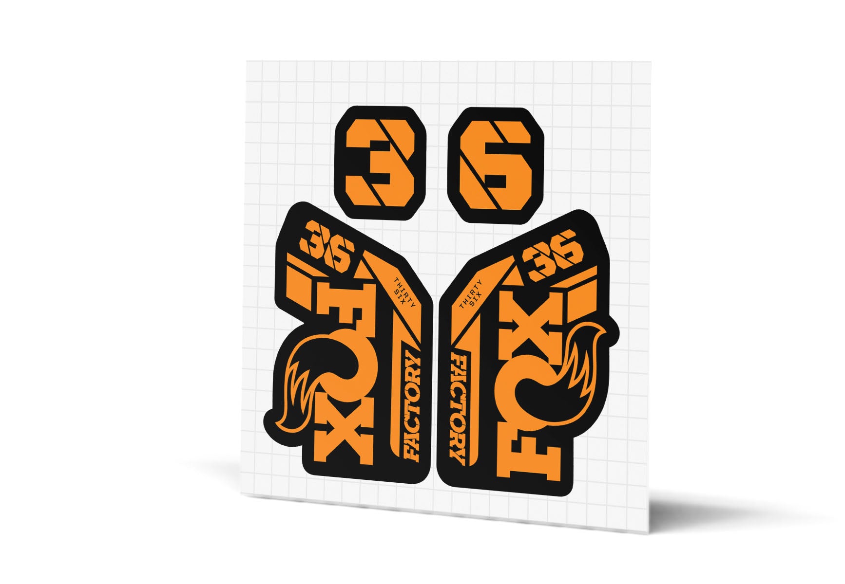 36 Factory Gloss Decals - Black Lowers