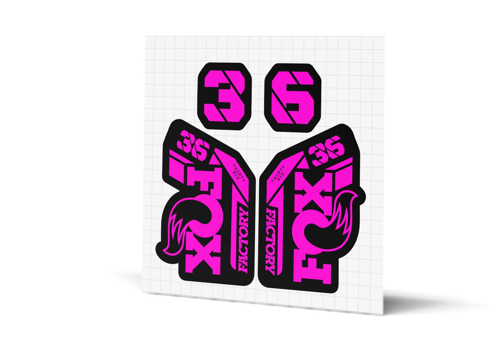 36 Factory Gloss Decals - Black Lowers