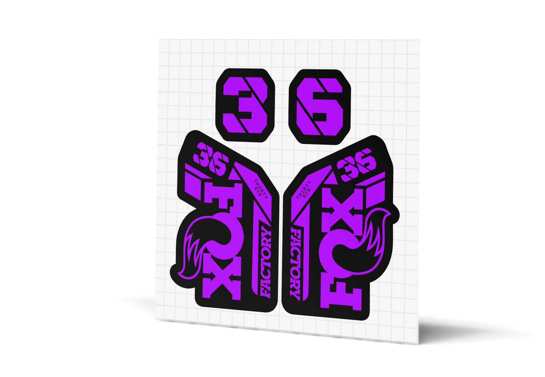 36 Factory Gloss Decals - Black Lowers