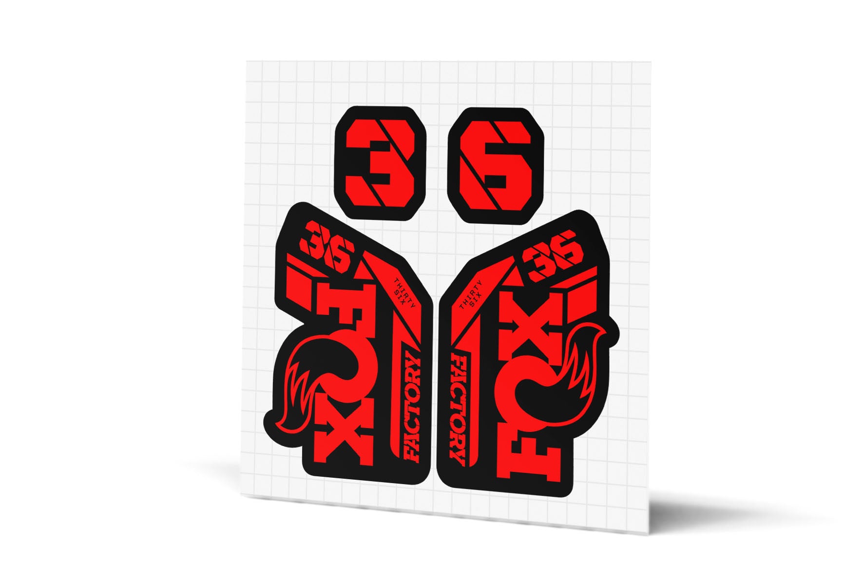 36 Factory Gloss Decals - Black Lowers