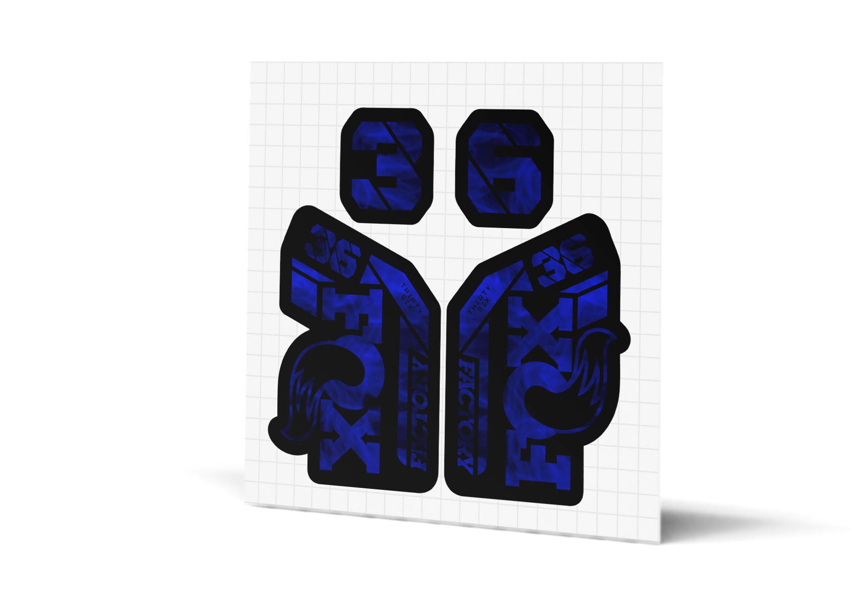 36 Factory Gloss Decals - Black Lowers