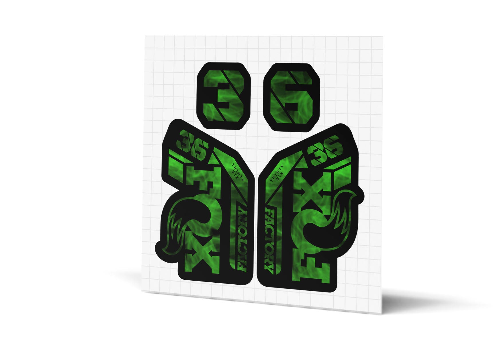 36 Factory Gloss Decals - Black Lowers