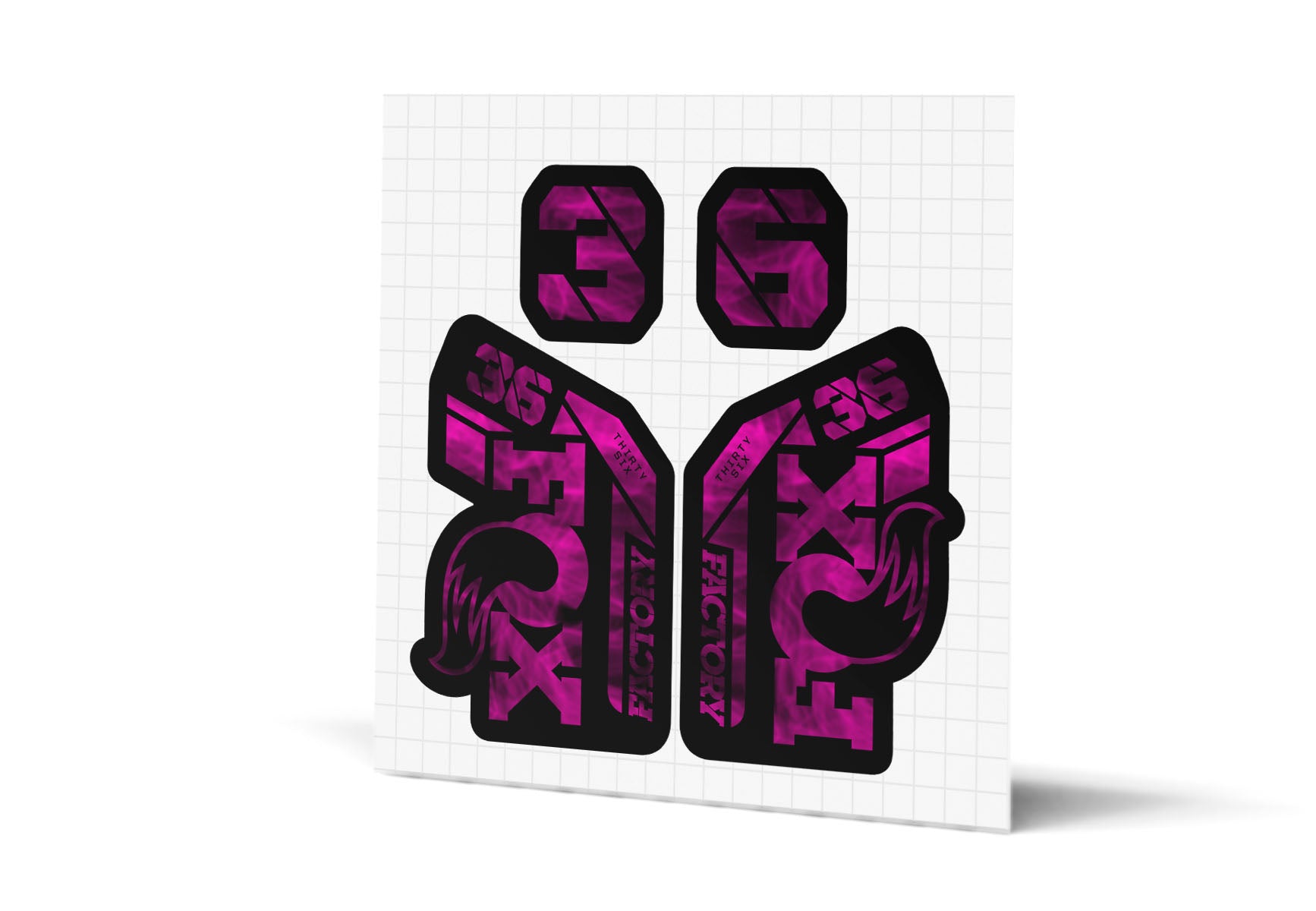 36 Factory Gloss Decals - Black Lowers