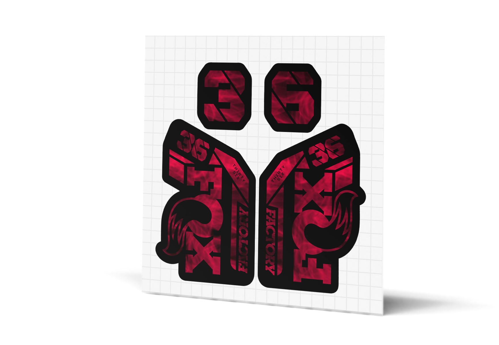 36 Factory Gloss Decals - Black Lowers