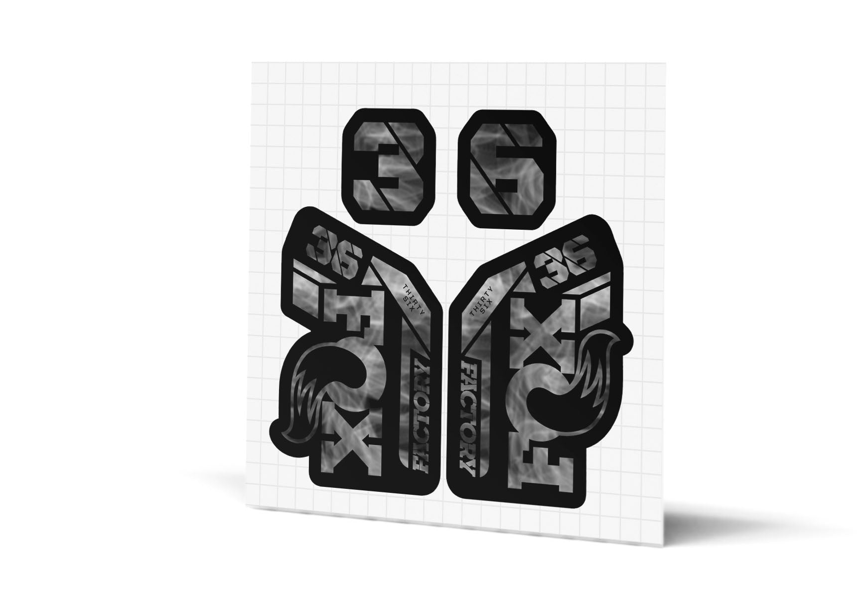 36 Factory Gloss Decals - Black Lowers