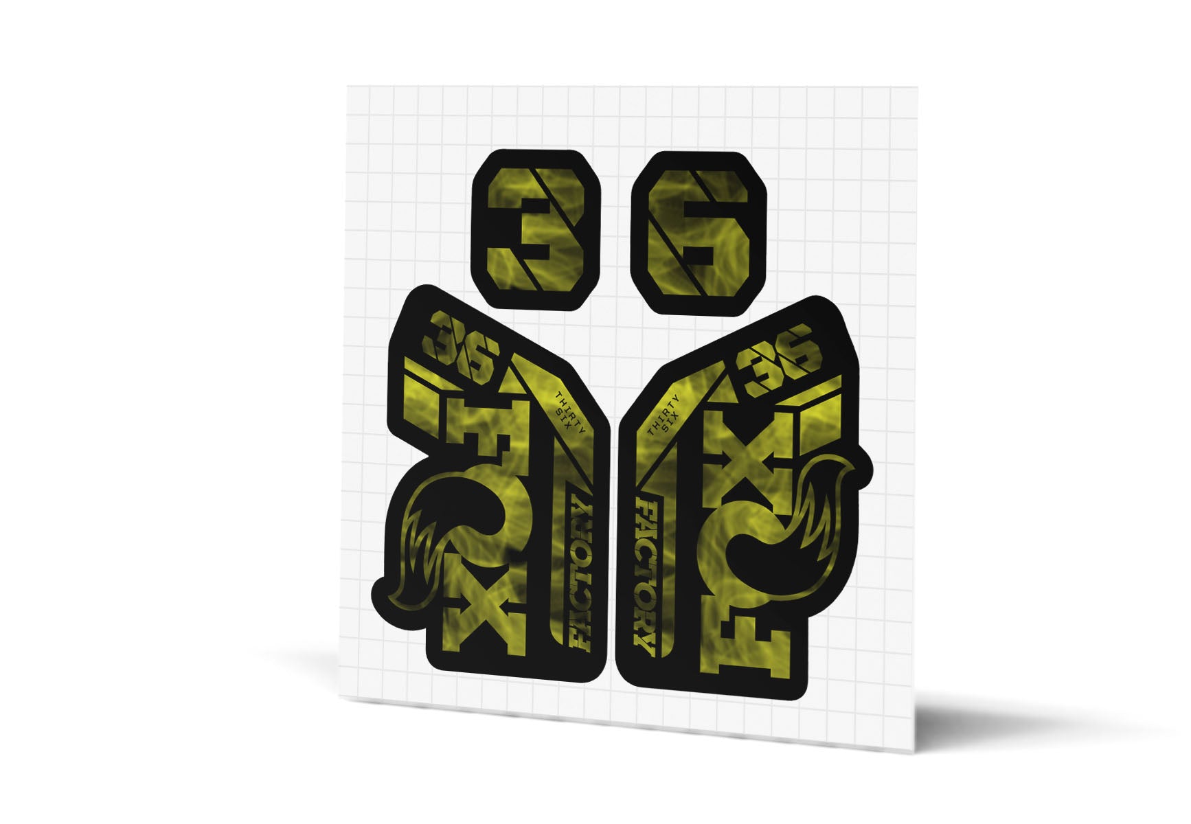 36 Factory Gloss Decals - Black Lowers