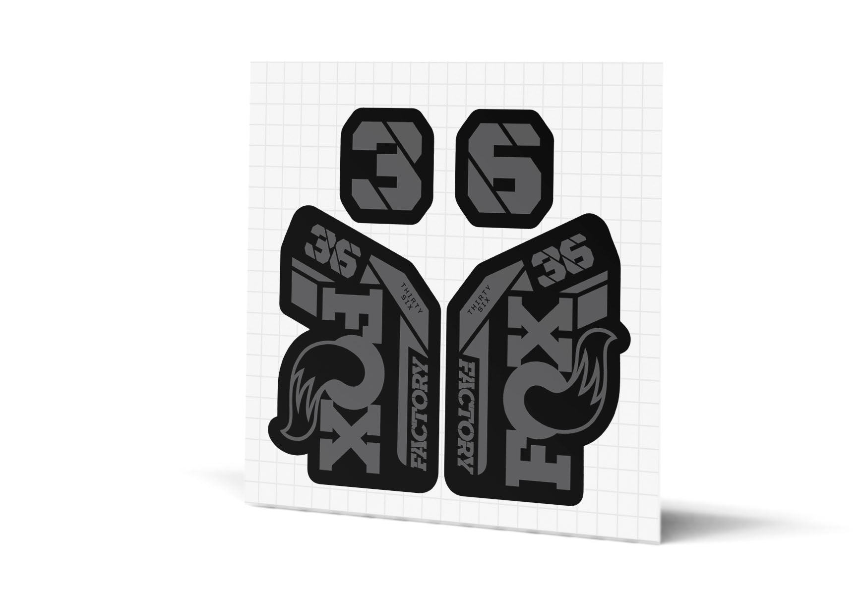 36 Factory Gloss Decals - Black Lowers