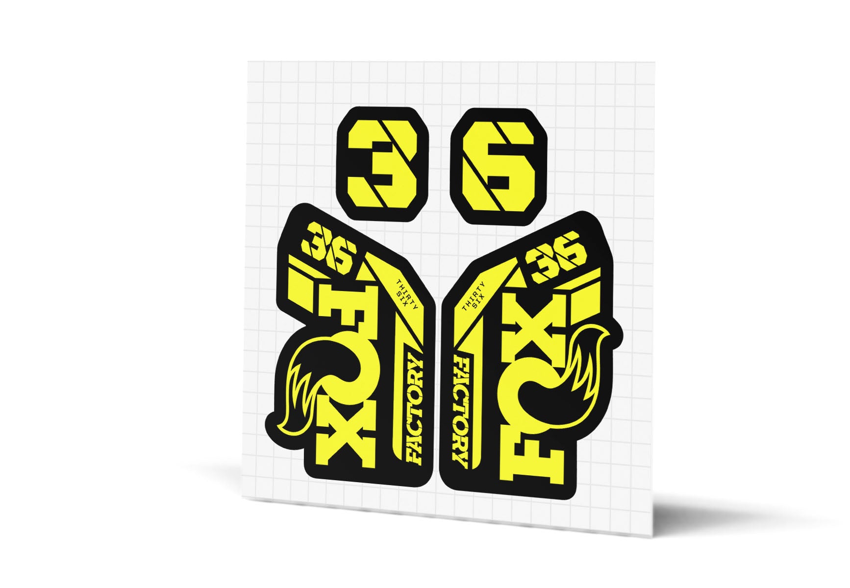 36 Factory Gloss Decals - Black Lowers