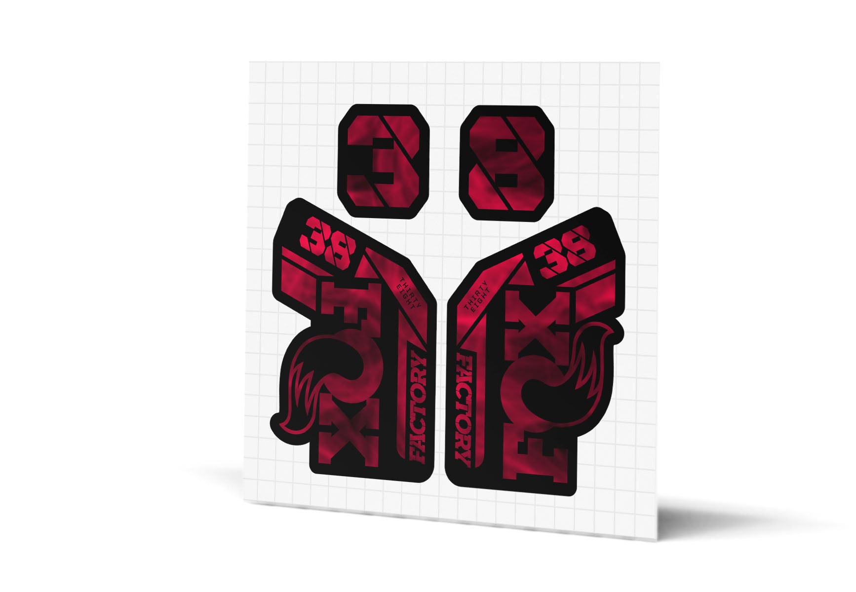 38 Factory Gloss Decals - Black Lowers