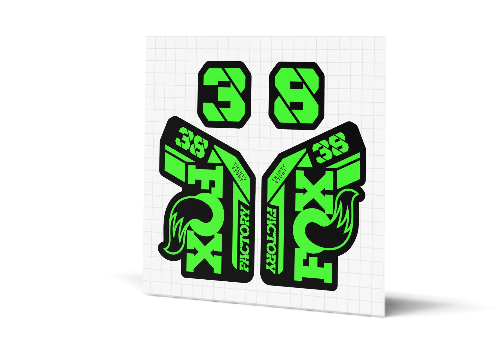 38 Factory Gloss Decals - Black Lowers