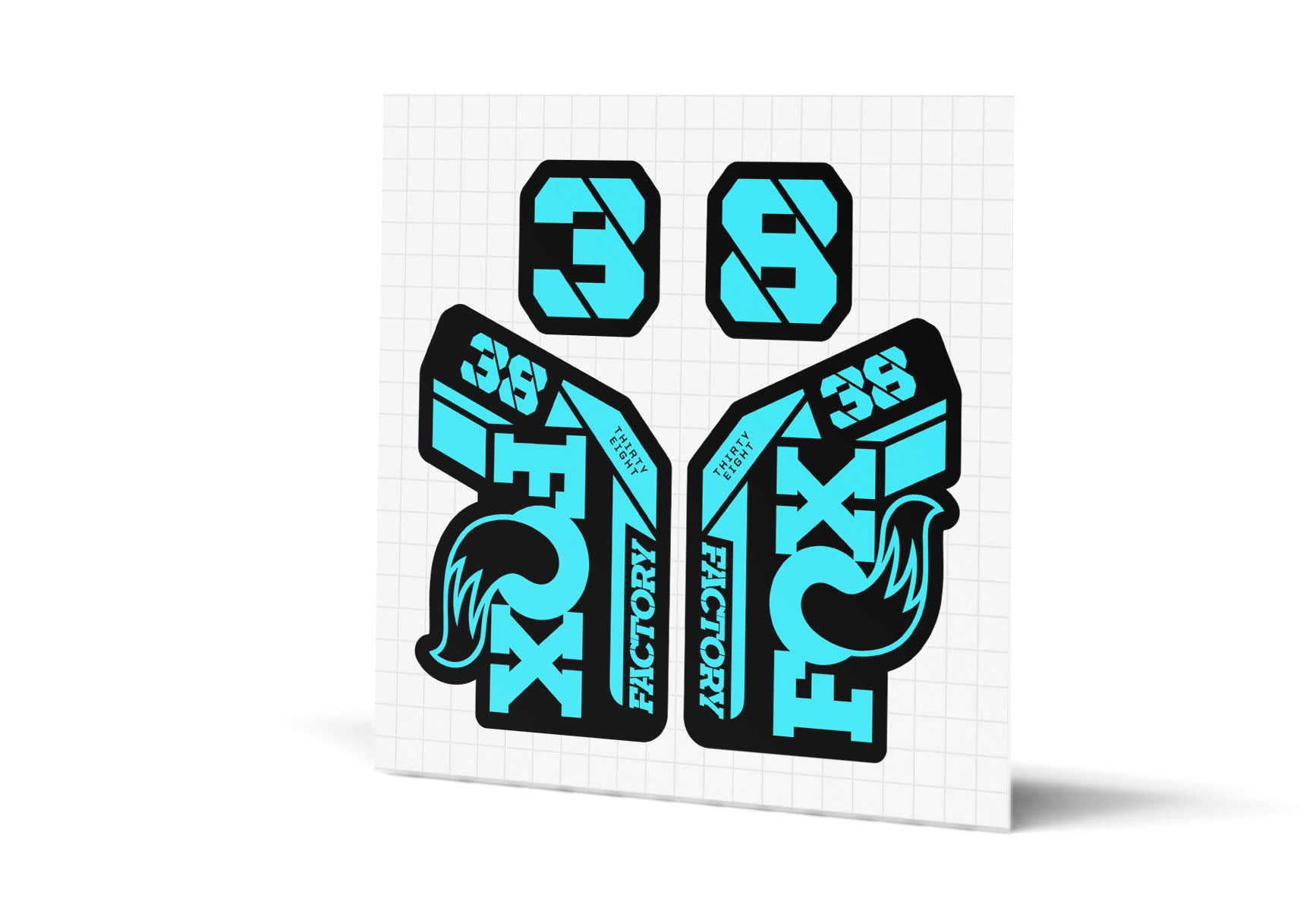 38 Factory Gloss Decals - Black Lowers