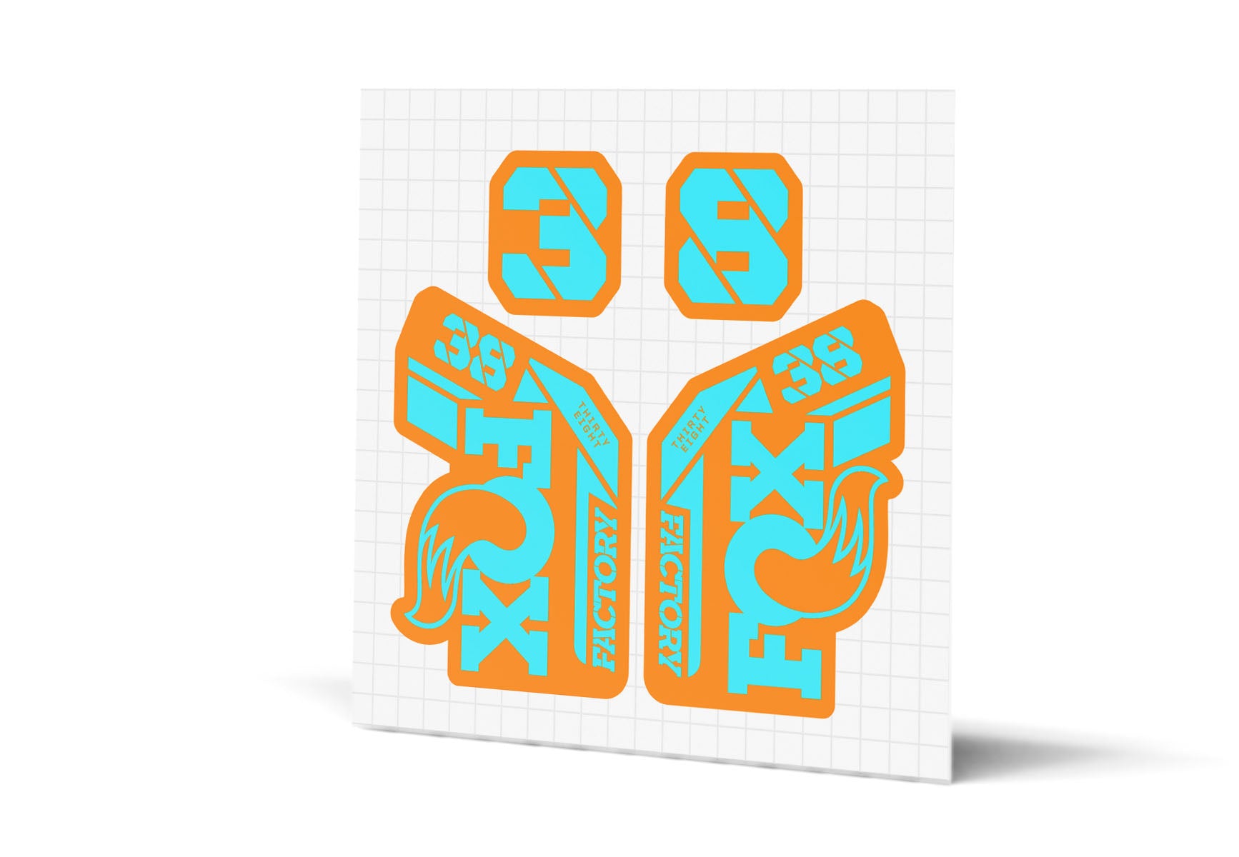 38 Factory Gloss Decals - Orange Lowers