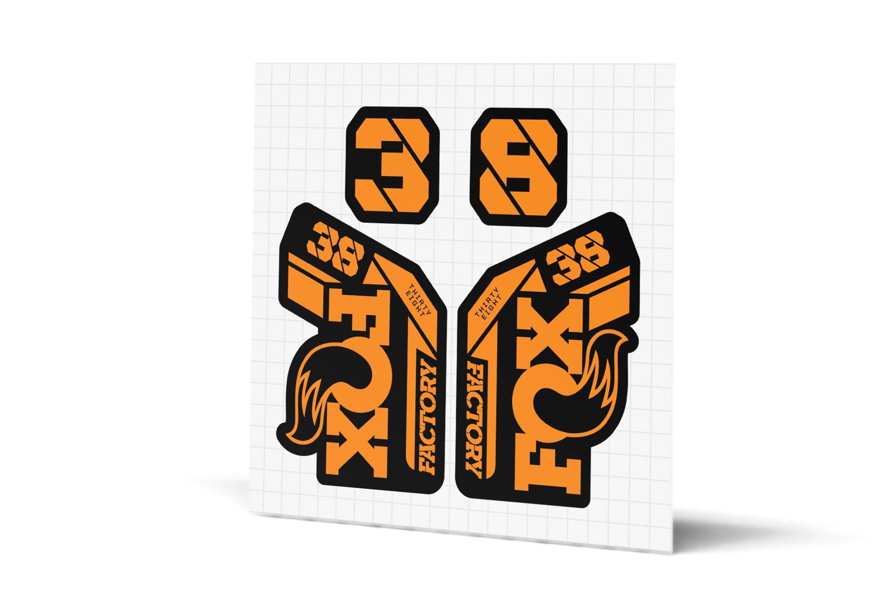 38 Factory Gloss Decals - Black Lowers