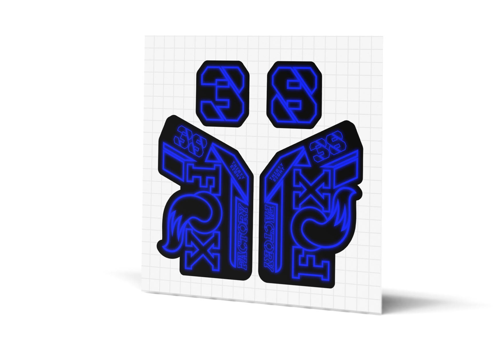 38 Factory Gloss Decals - Black Lowers