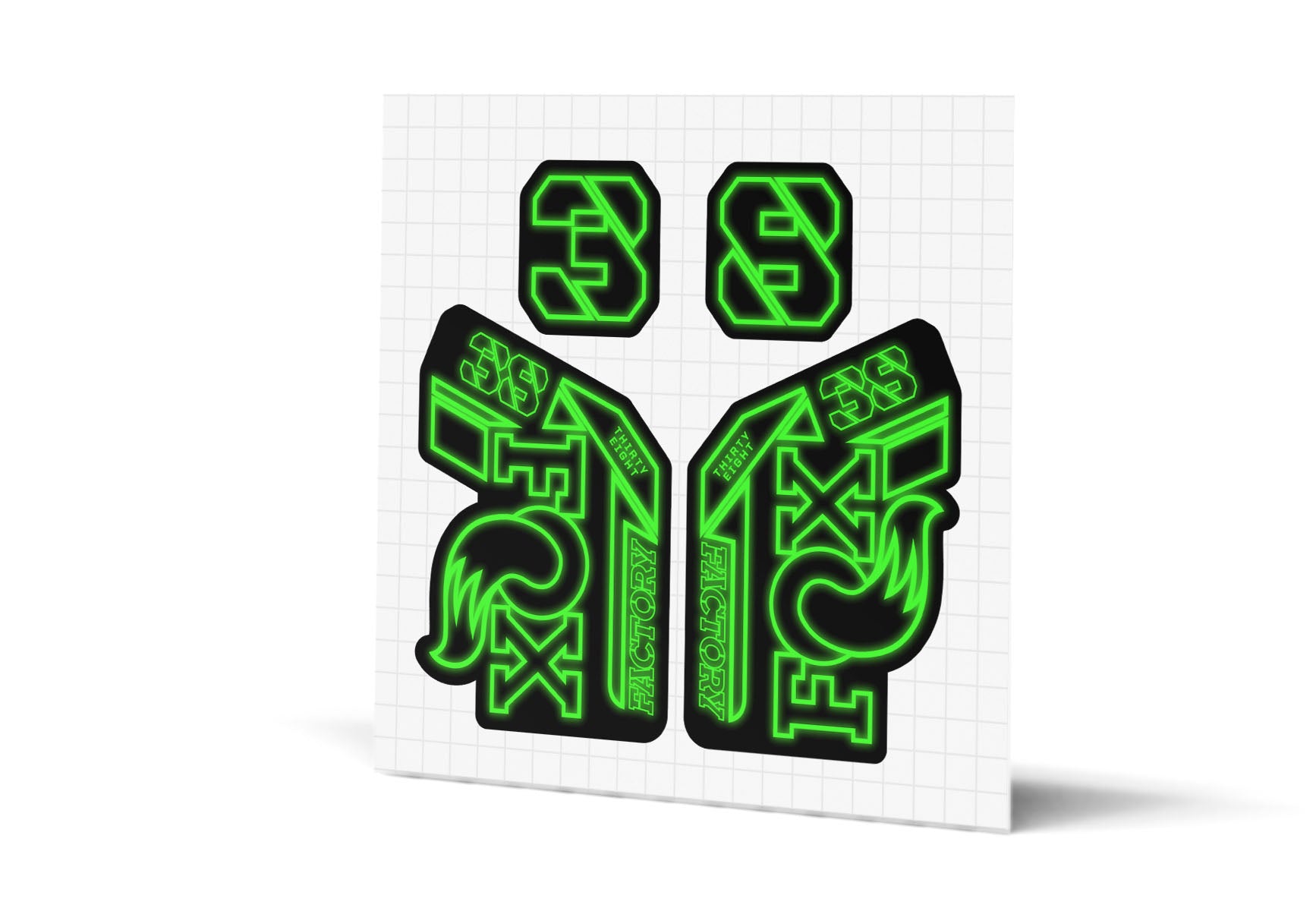 38 Factory Gloss Decals - Black Lowers