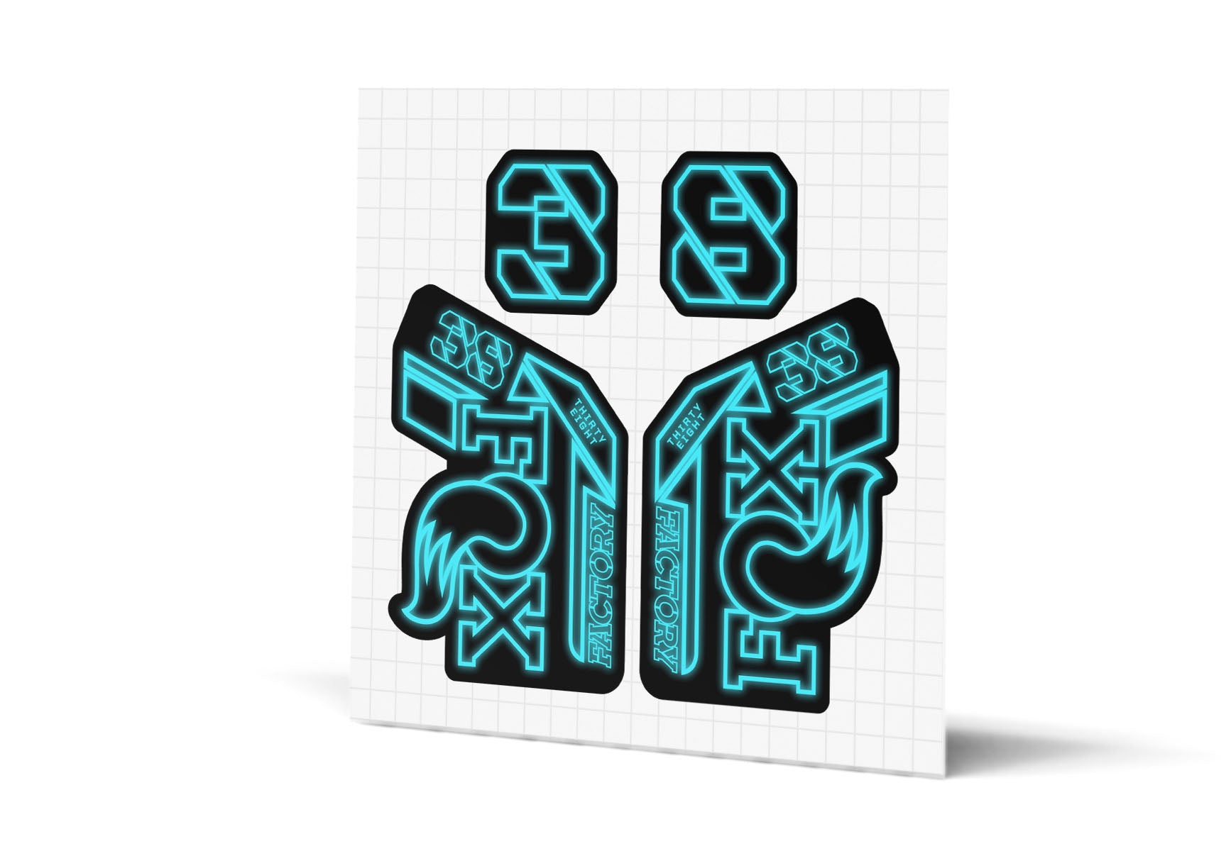 38 Factory Gloss Decals - Black Lowers