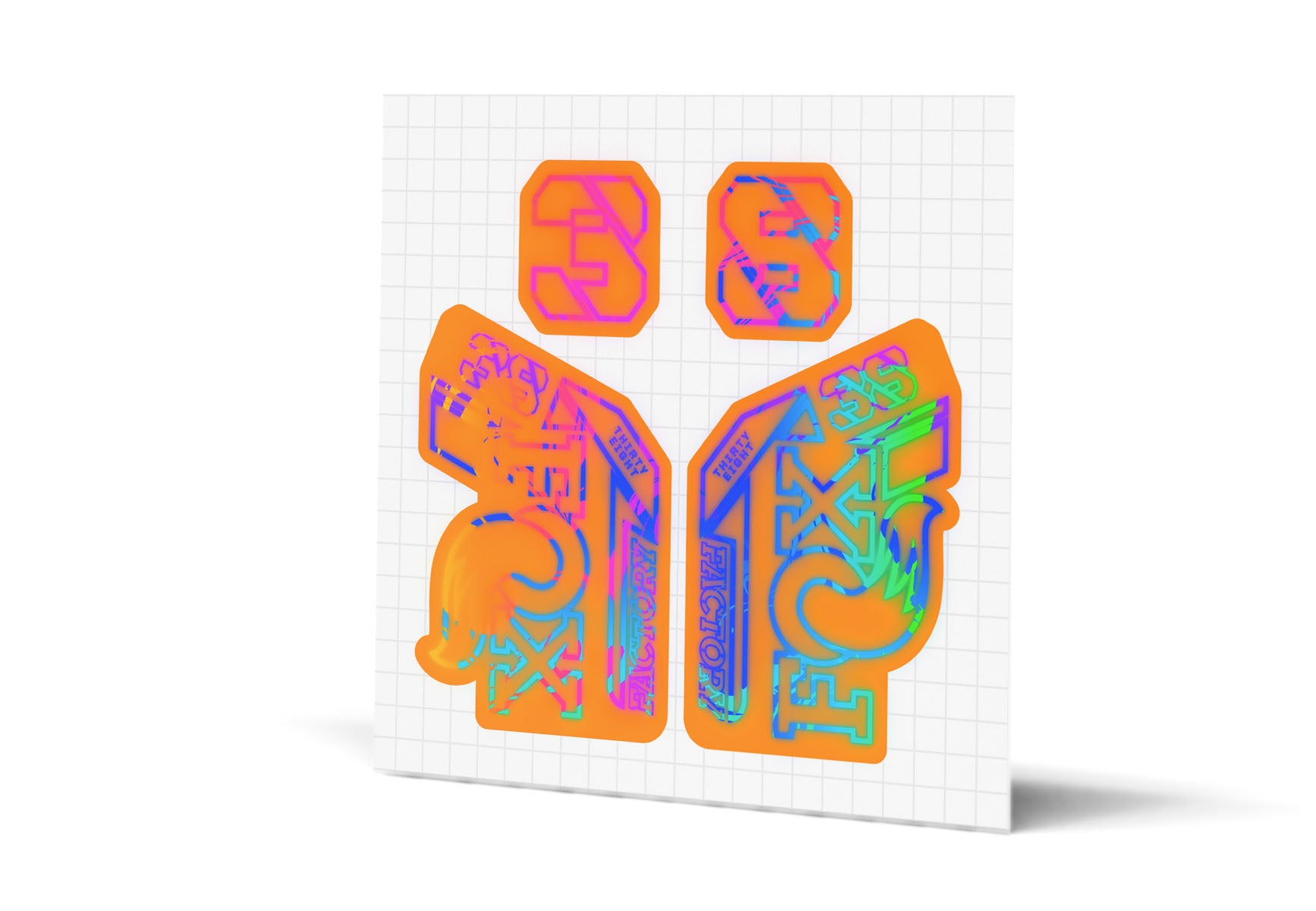 38 Factory Gloss Decals - Orange Lowers