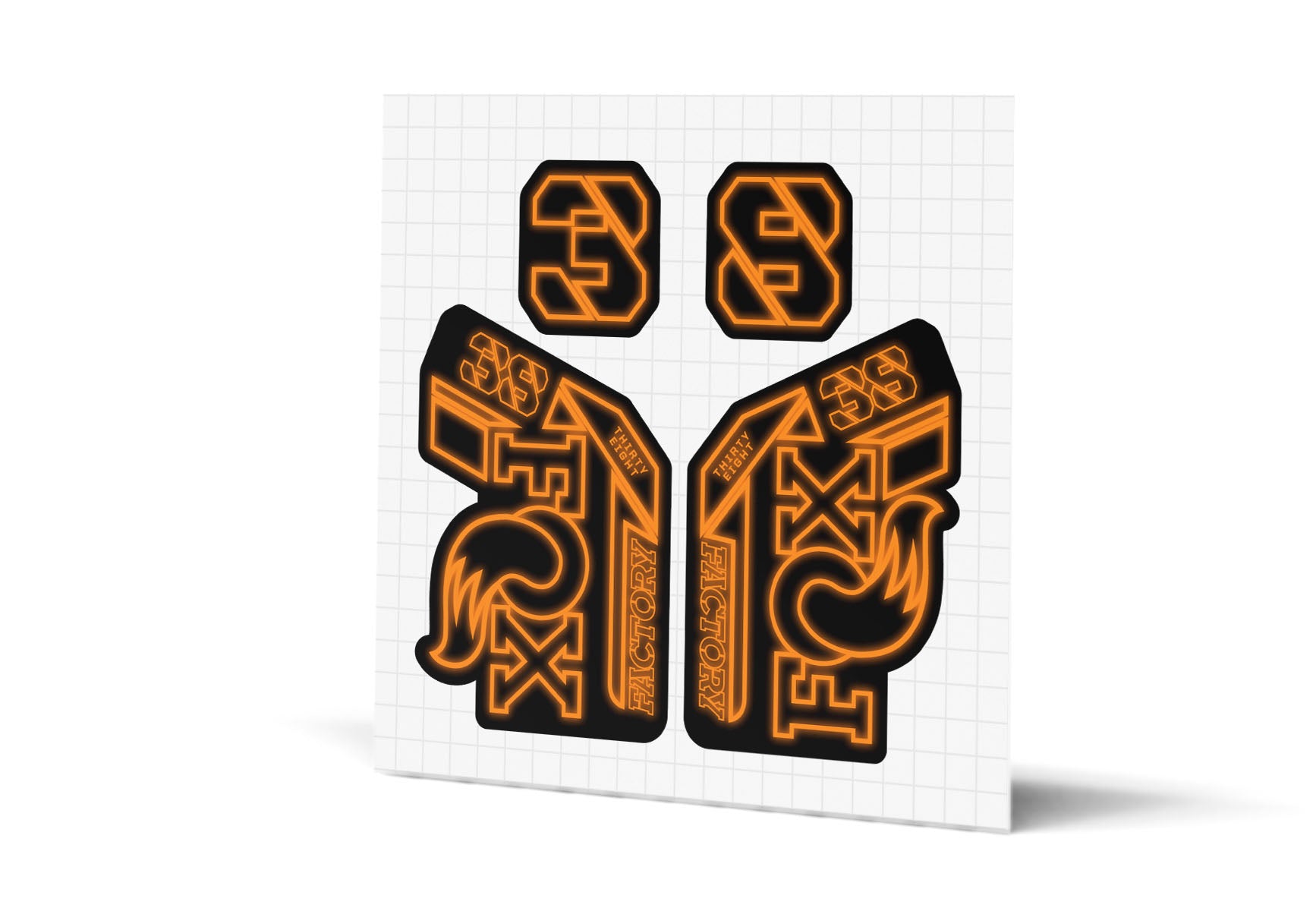 38 Factory Gloss Decals - Black Lowers