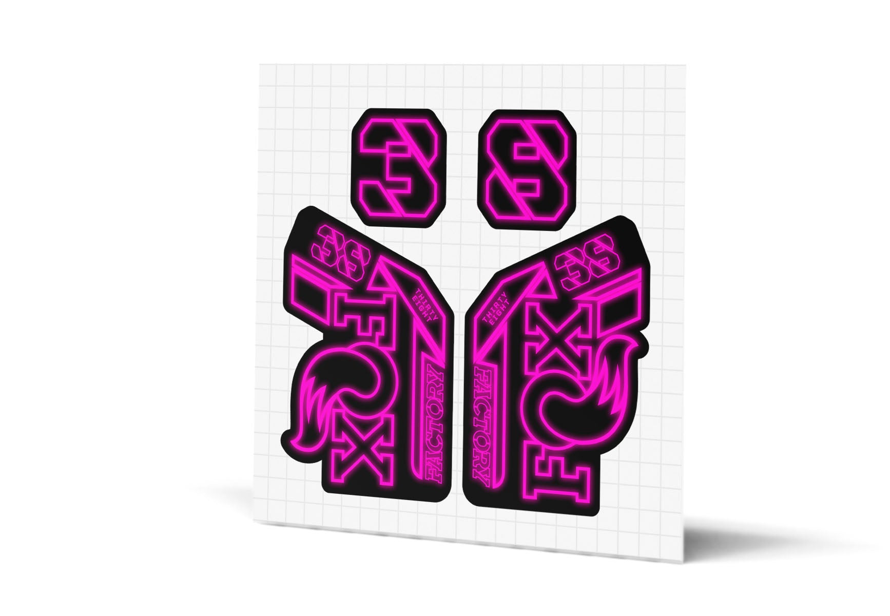 38 Factory Gloss Decals - Black Lowers