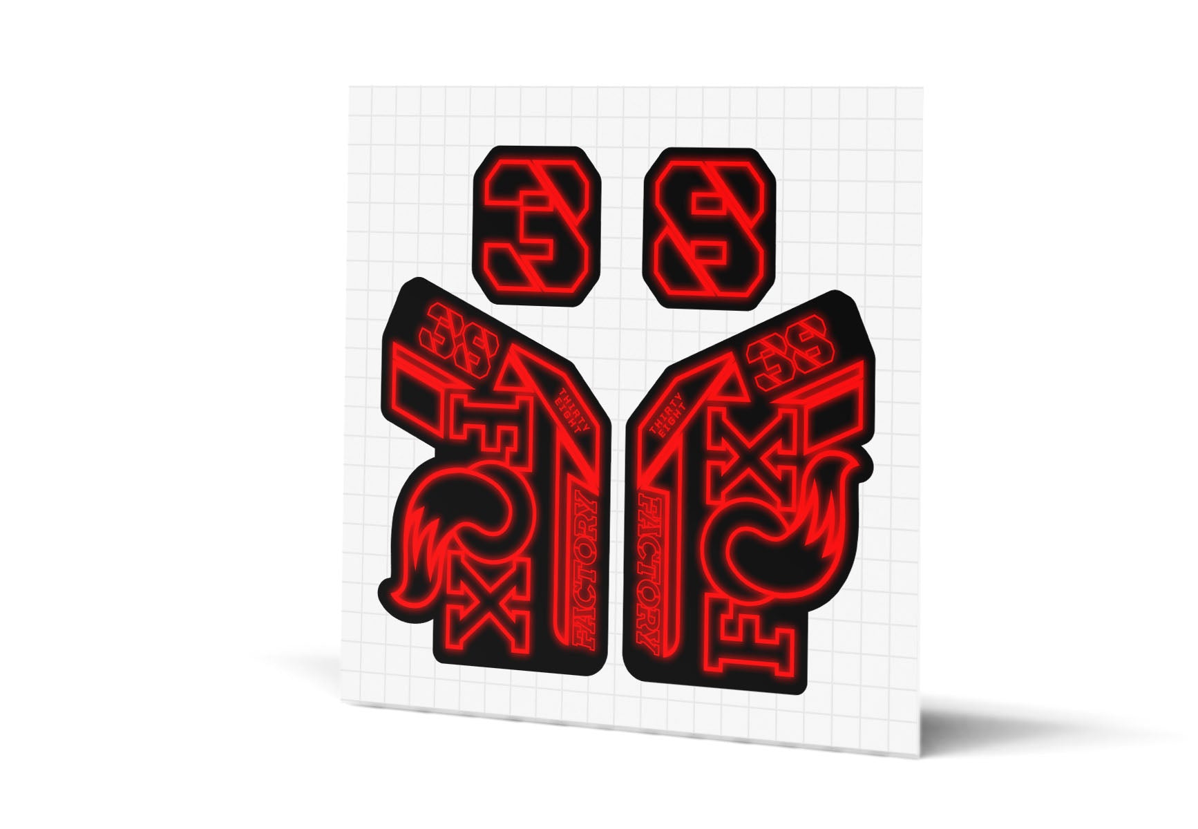 38 Factory Gloss Decals - Black Lowers