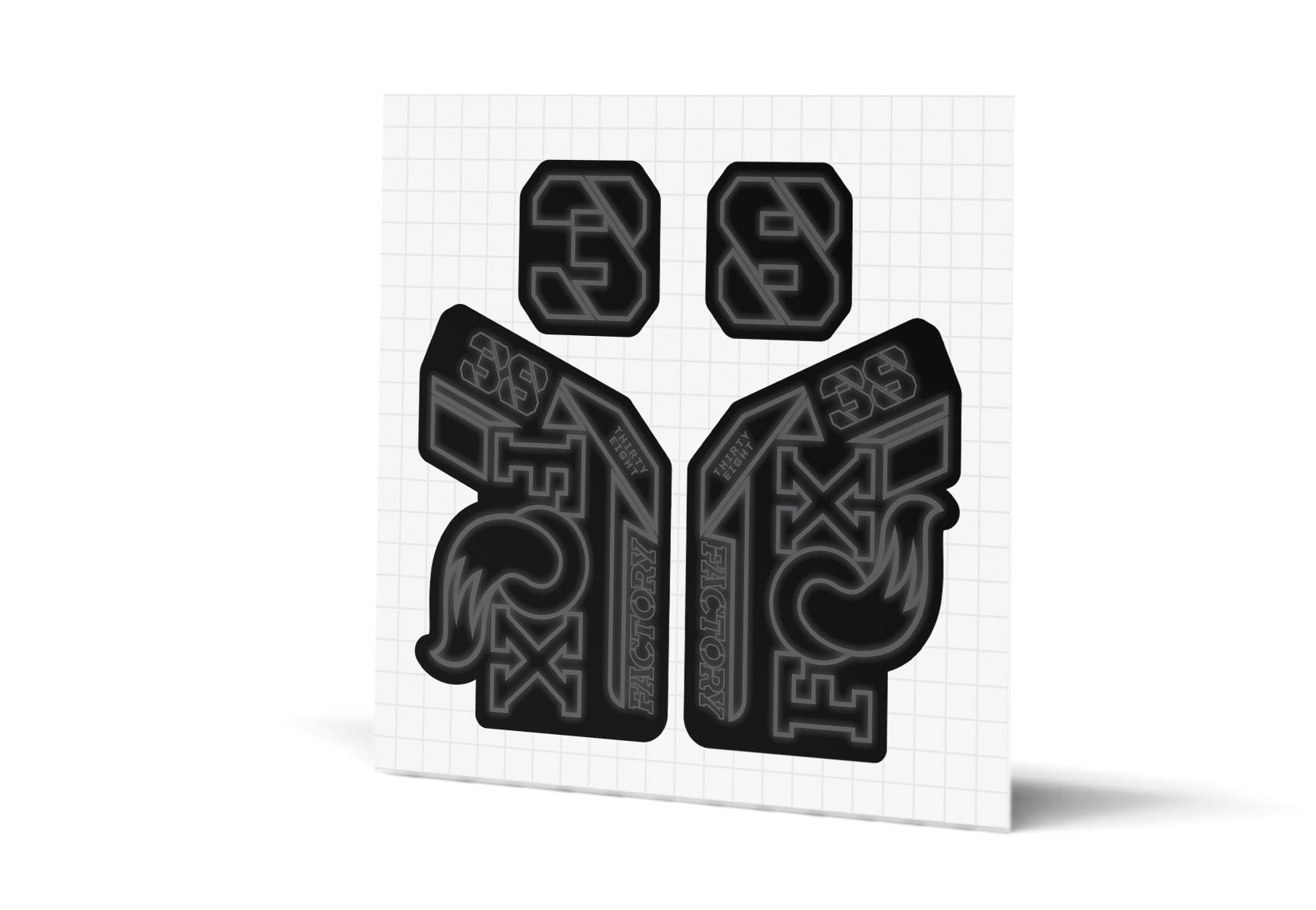 38 Factory Gloss Decals - Black Lowers