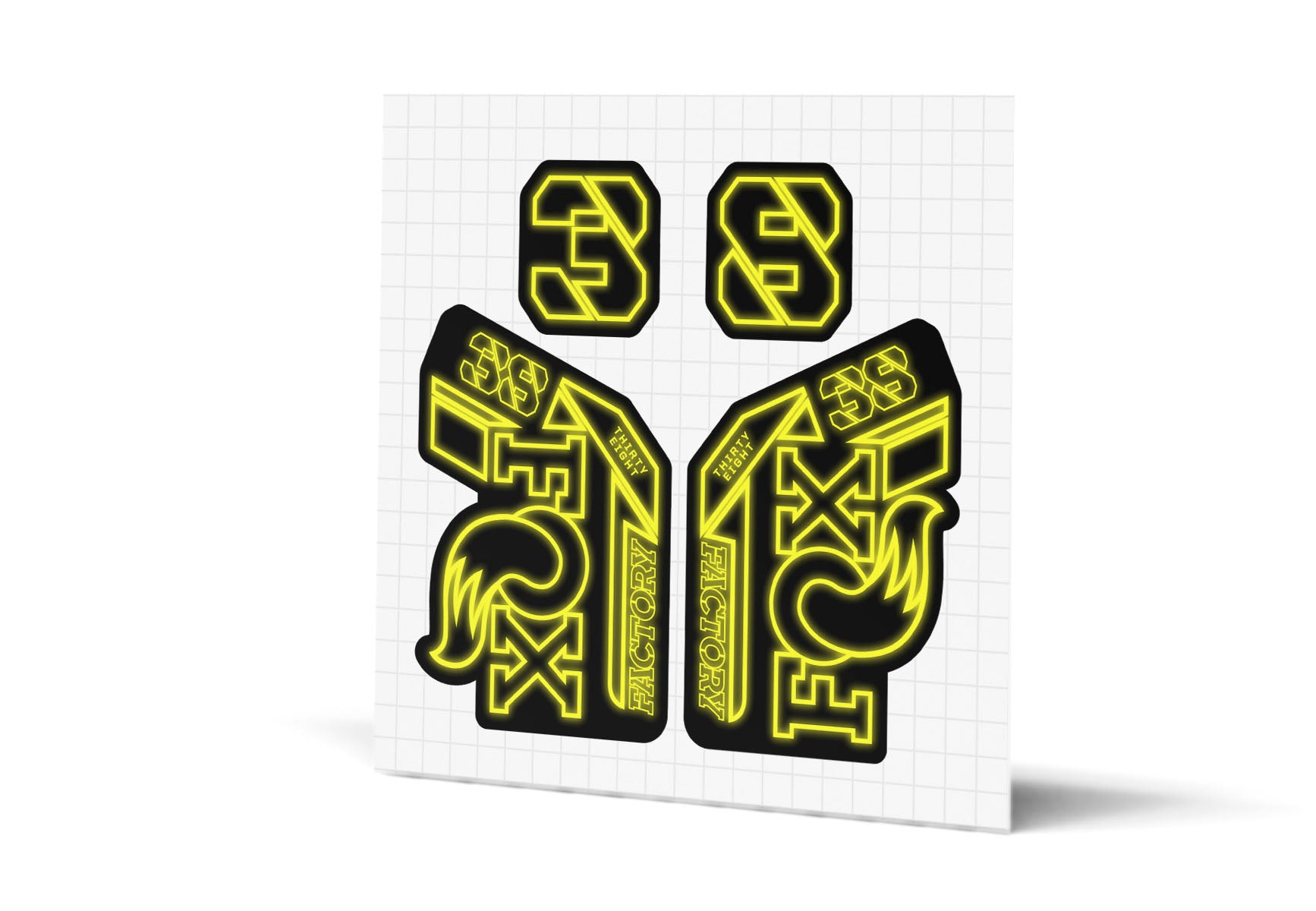 38 Factory Gloss Decals - Black Lowers