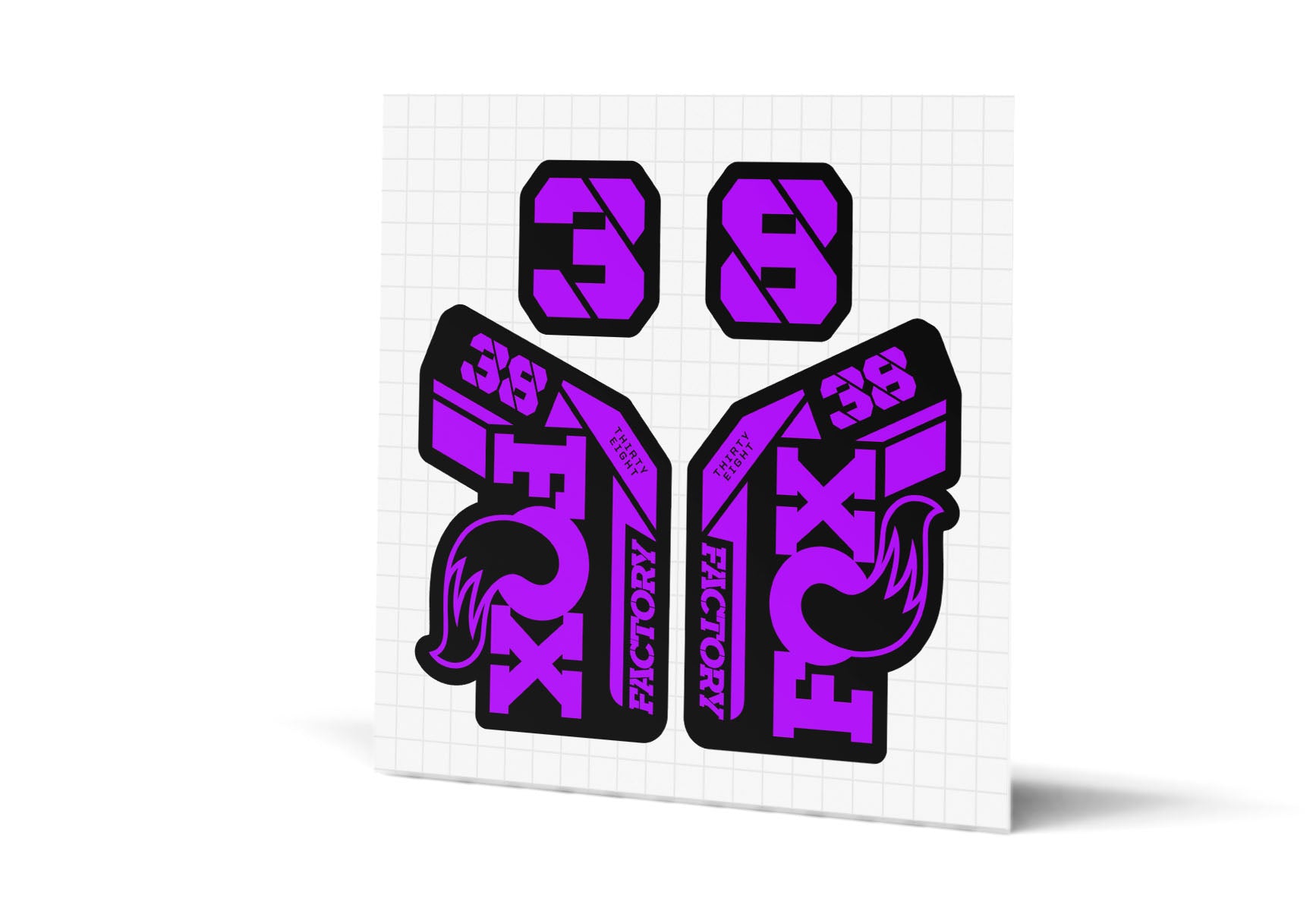 38 Factory Gloss Decals - Black Lowers