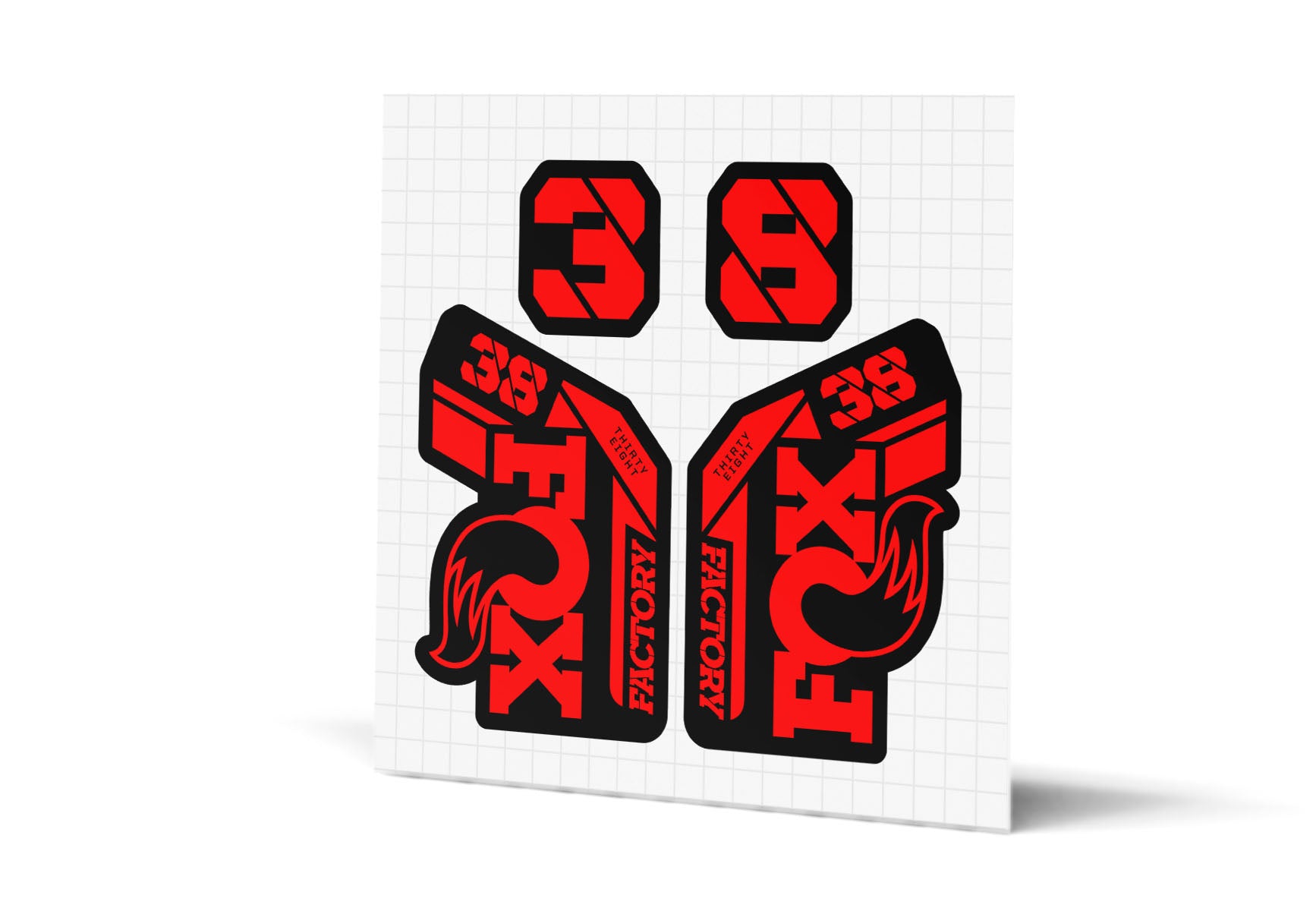 38 Factory Gloss Decals - Black Lowers