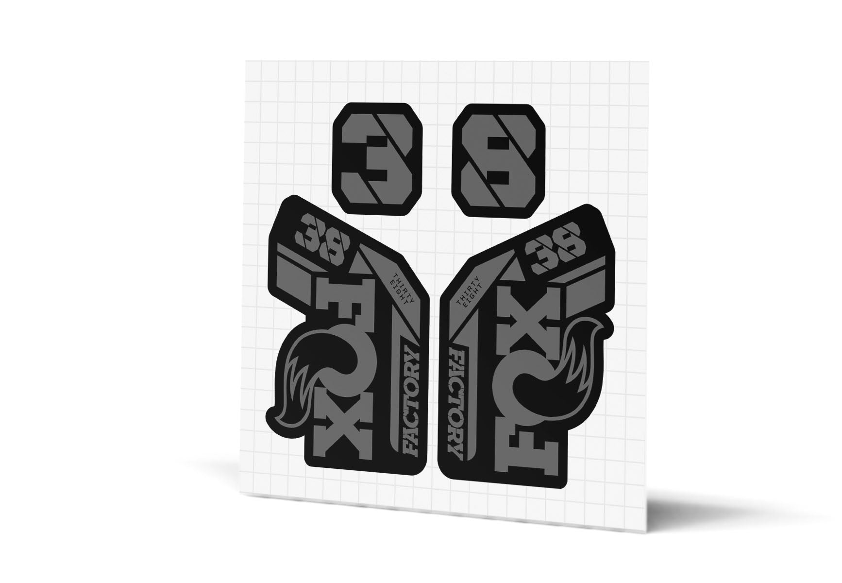 38 Factory Gloss Decals - Black Lowers