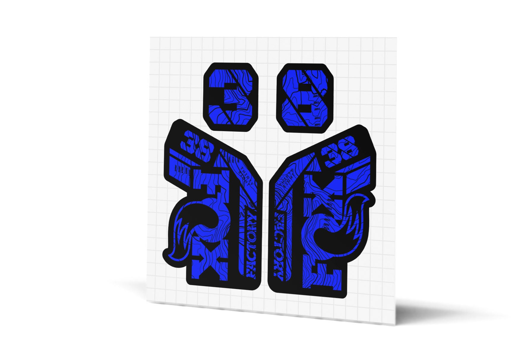 38 Factory Gloss Decals - Black Lowers