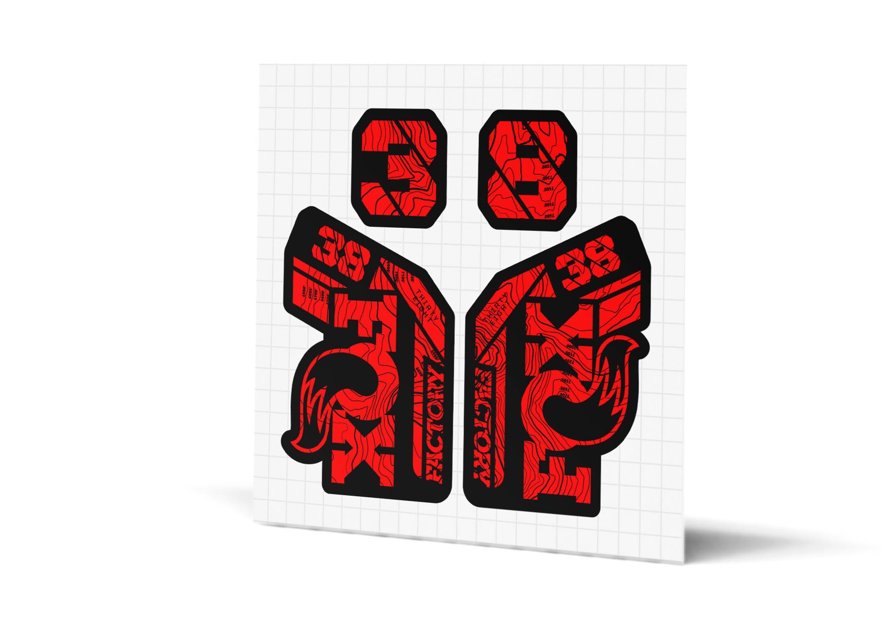 38 Factory Gloss Decals - Black Lowers