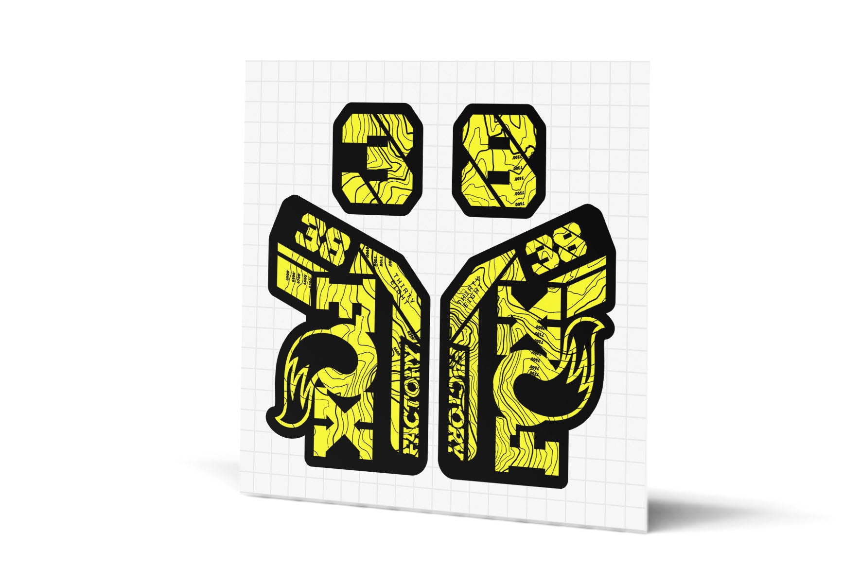 38 Factory Gloss Decals - Black Lowers