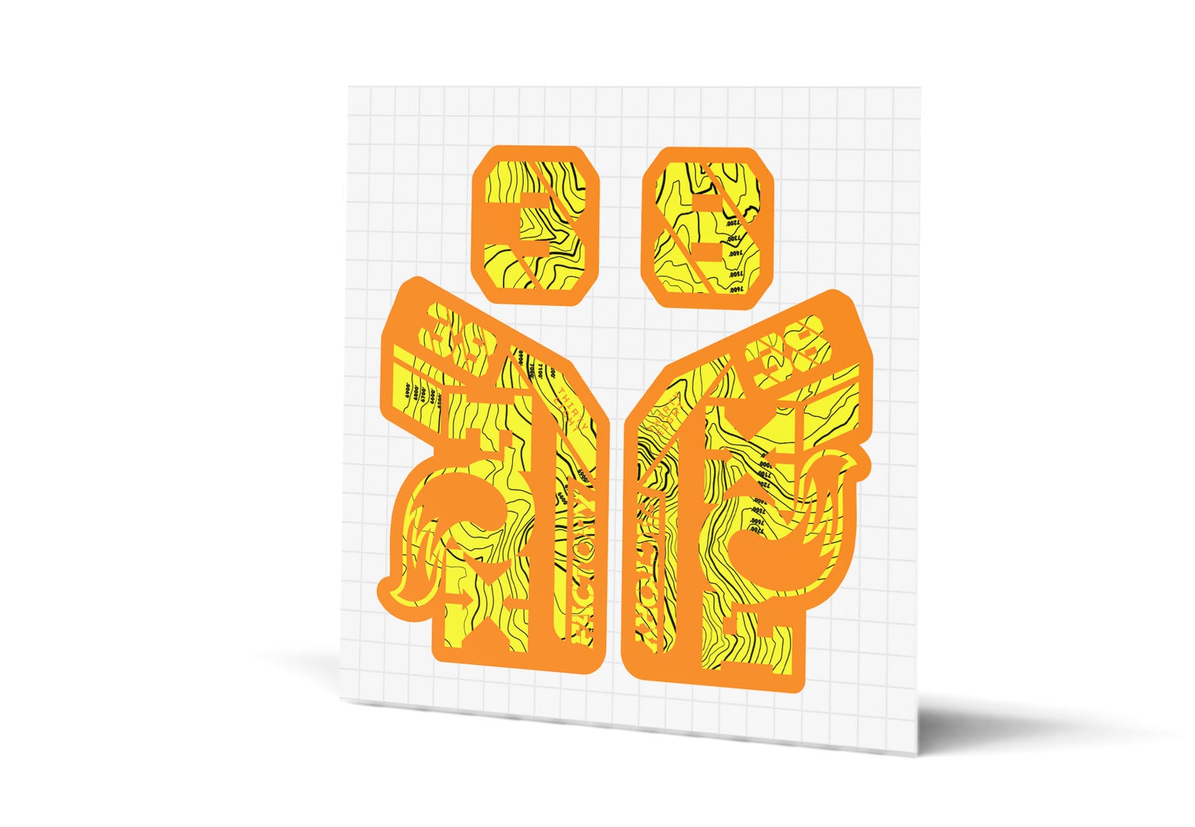 38 Factory Gloss Decals - Orange Lowers