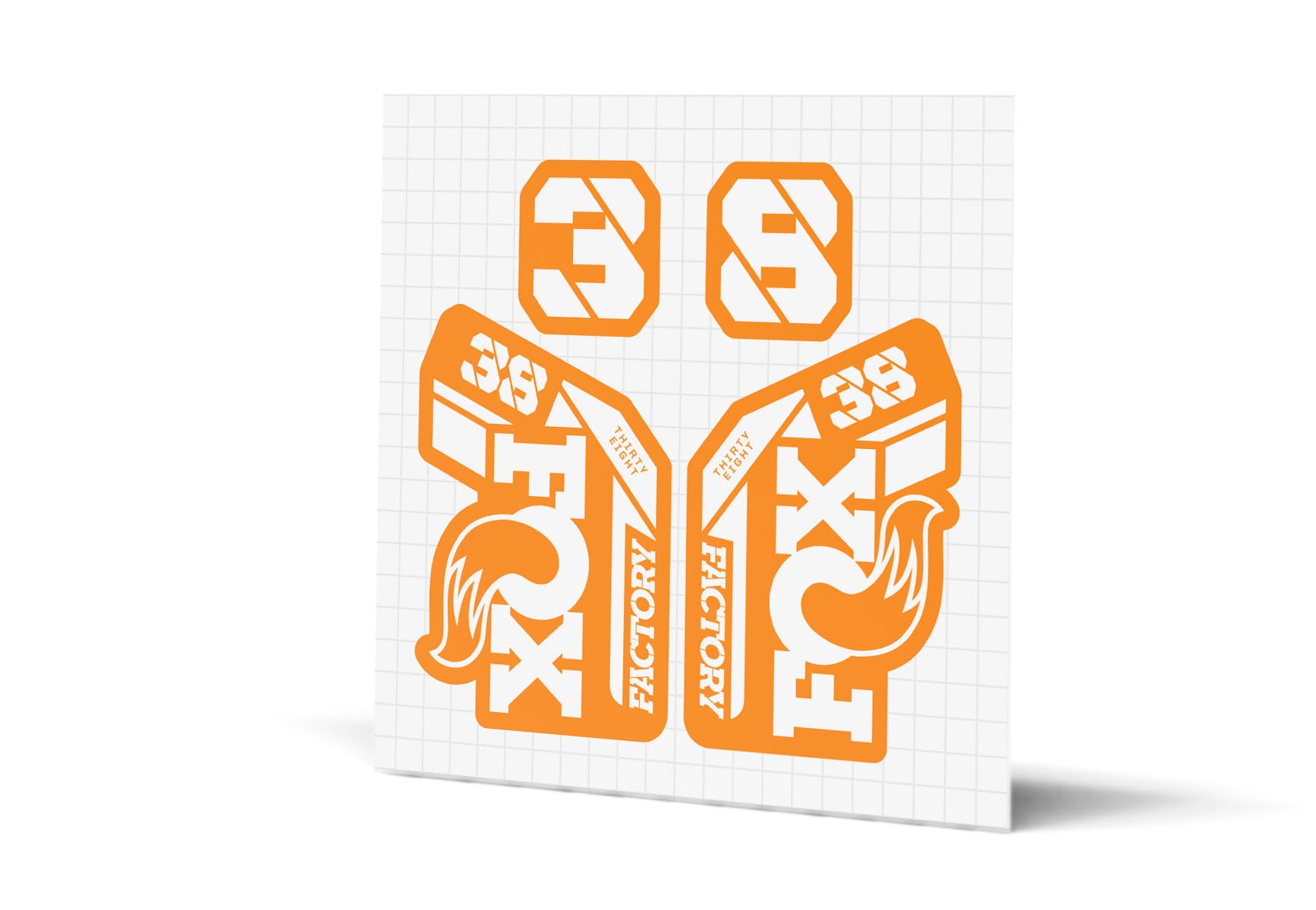 38 Factory Gloss Decals - Orange Lowers