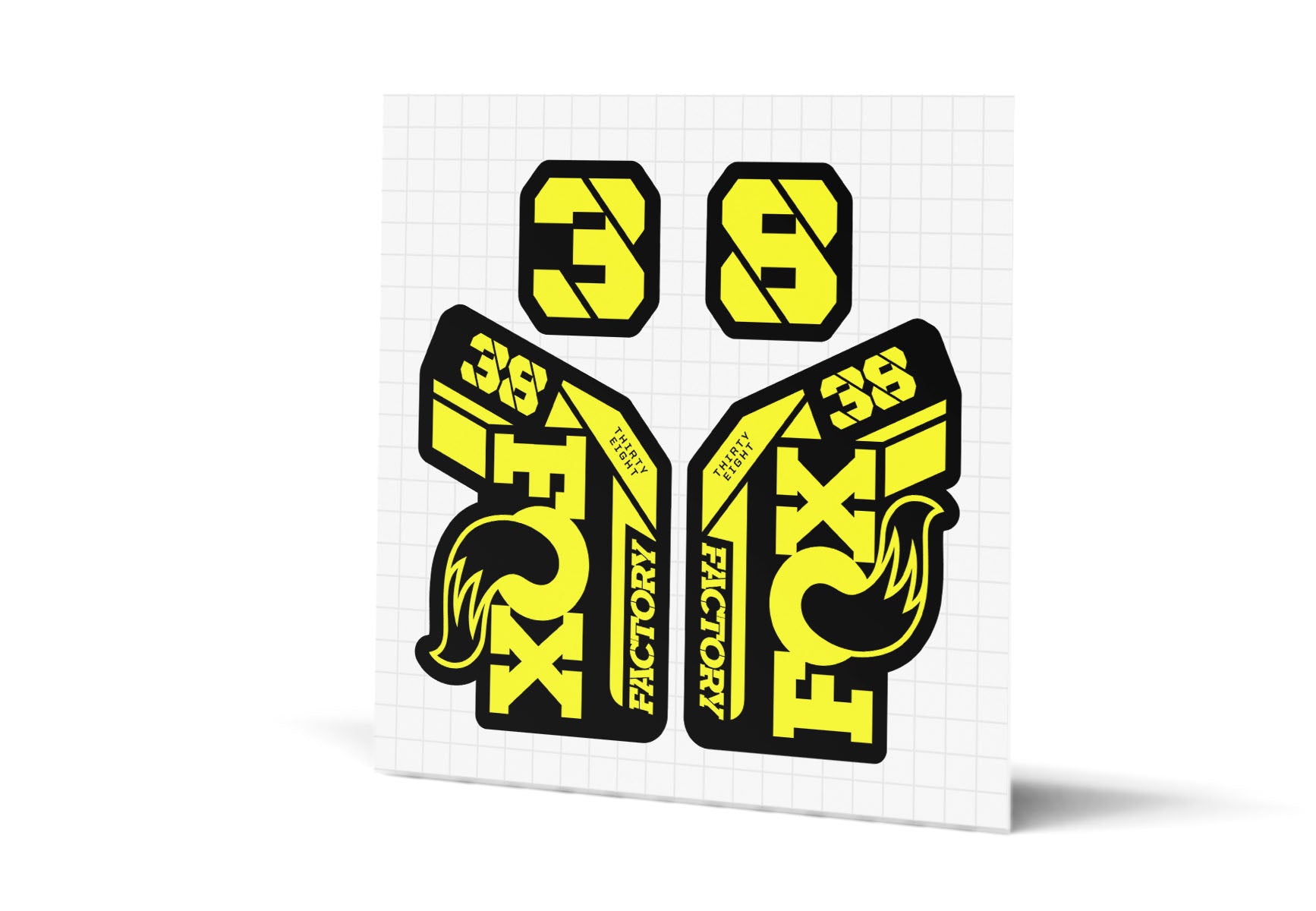 38 Factory Gloss Decals - Black Lowers