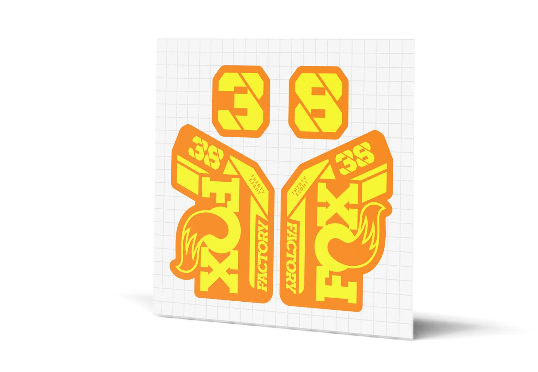 38 Factory Gloss Decals - Orange Lowers