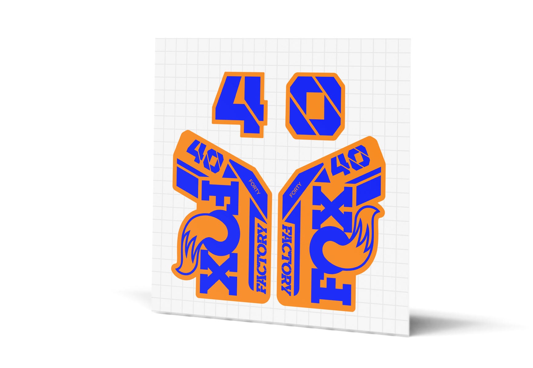 40 Factory Gloss Decals - Orange Lowers