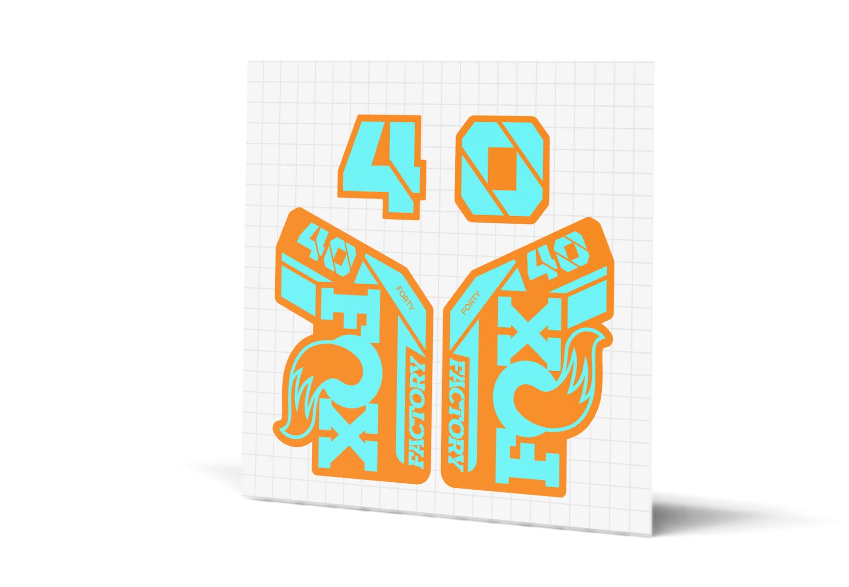 40 Factory Gloss Decals - Orange Lowers