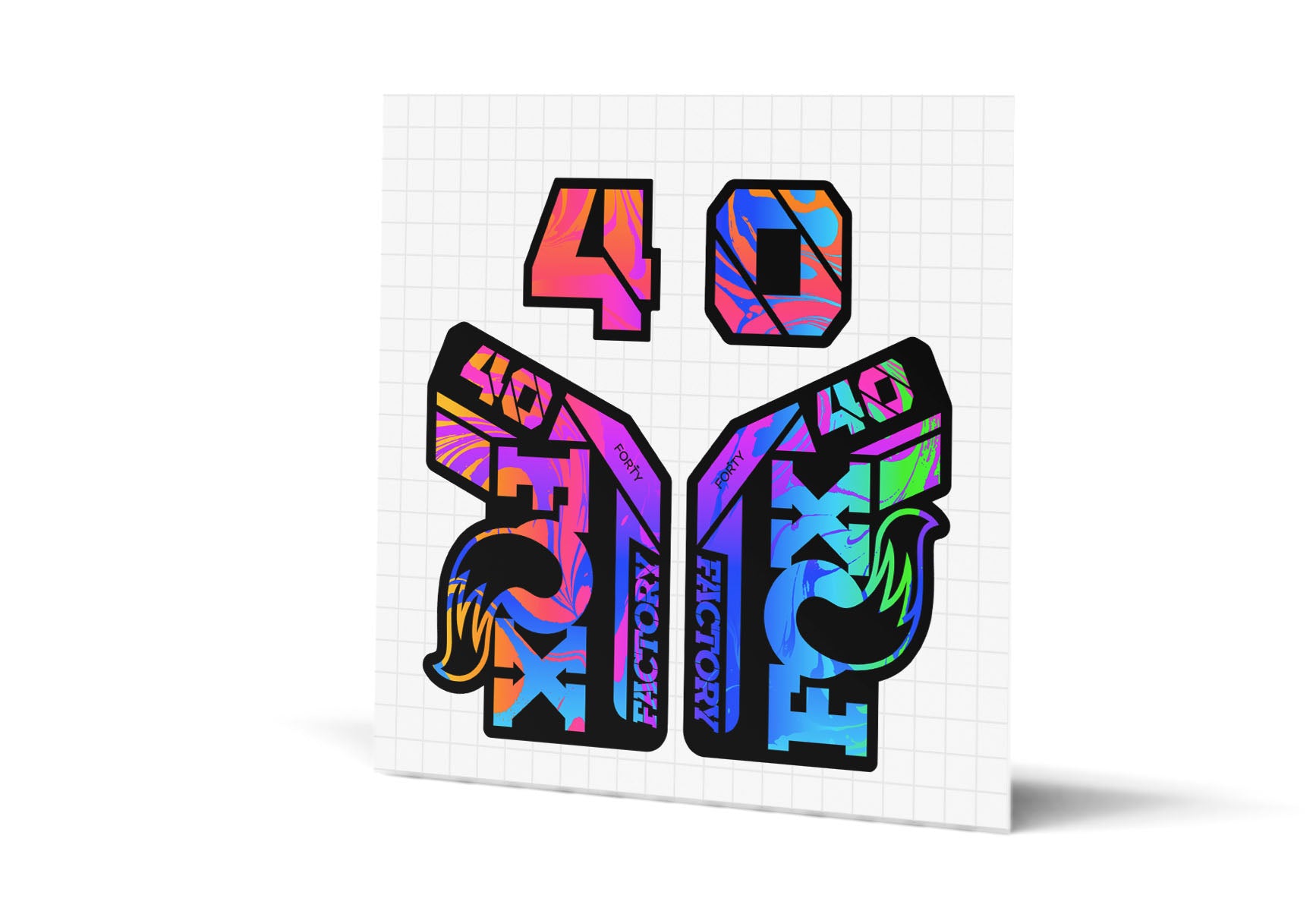 40 Factory Gloss Decals - Black Lowers