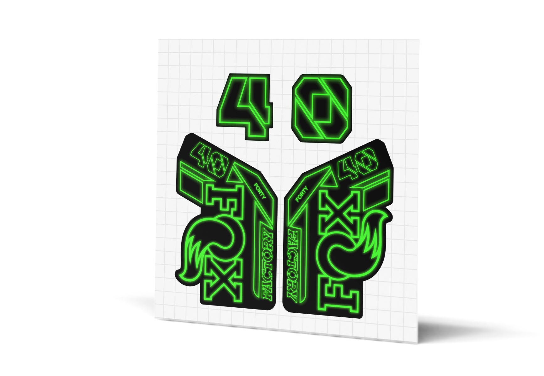 40 Factory Gloss Decals - Black Lowers