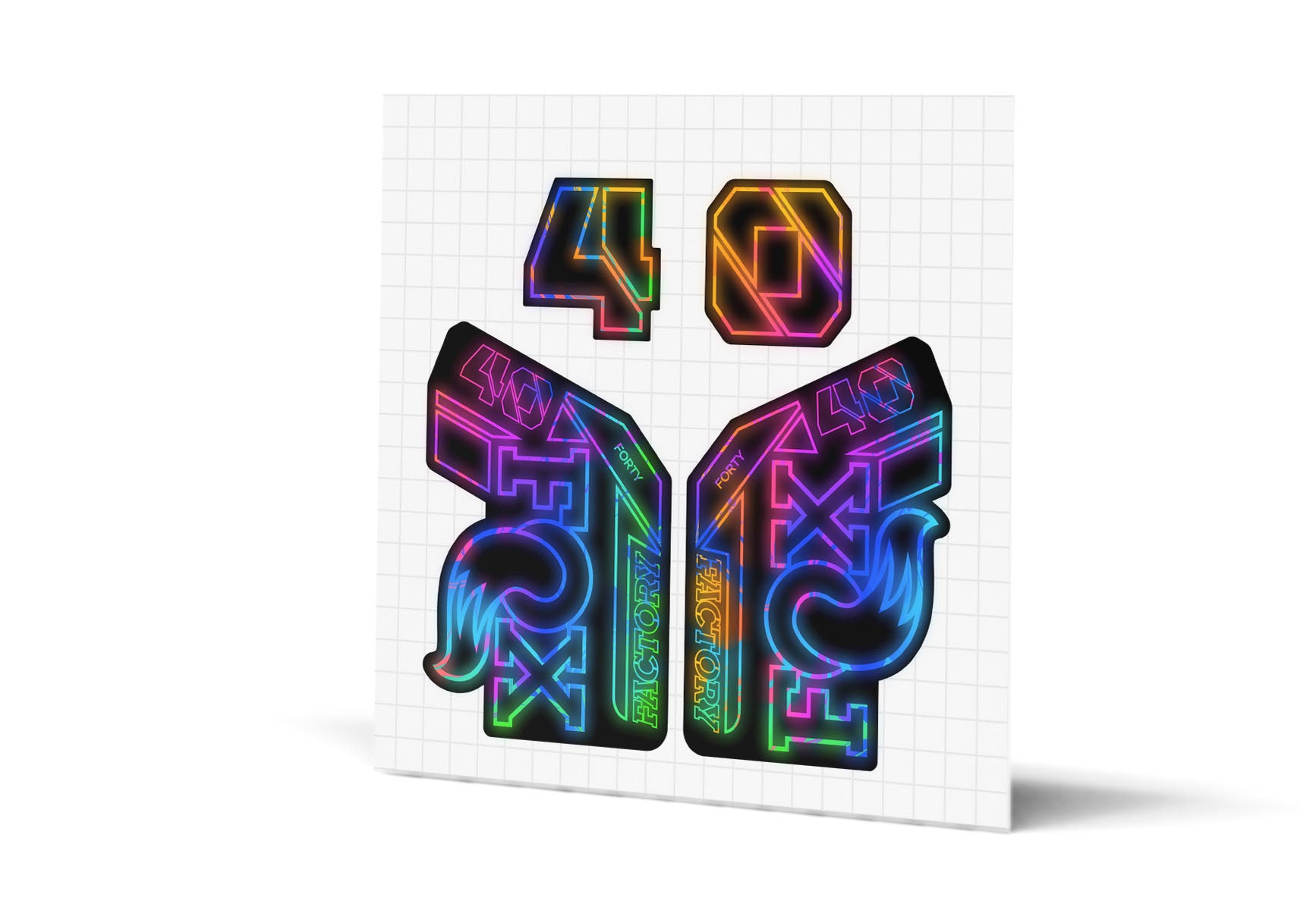 40 Factory Gloss Decals - Black Lowers