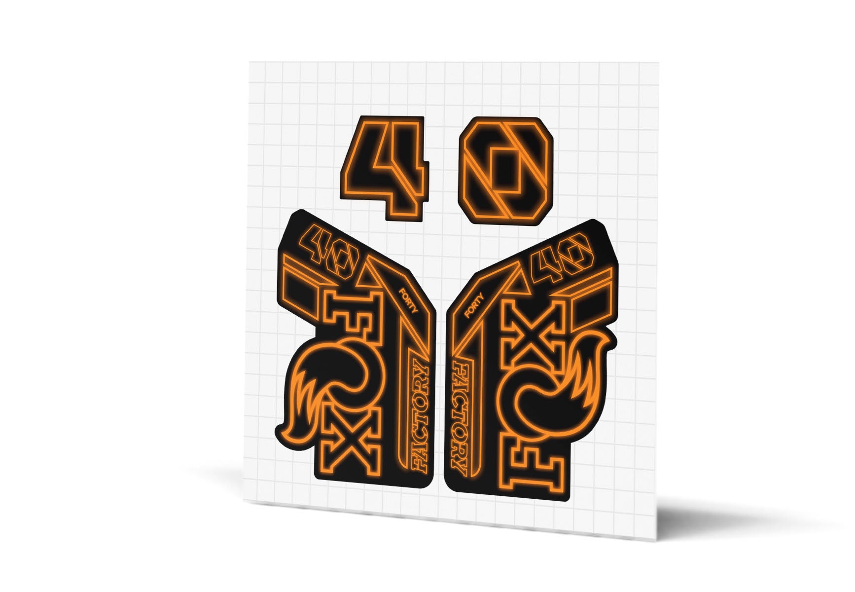 40 Factory Gloss Decals - Black Lowers